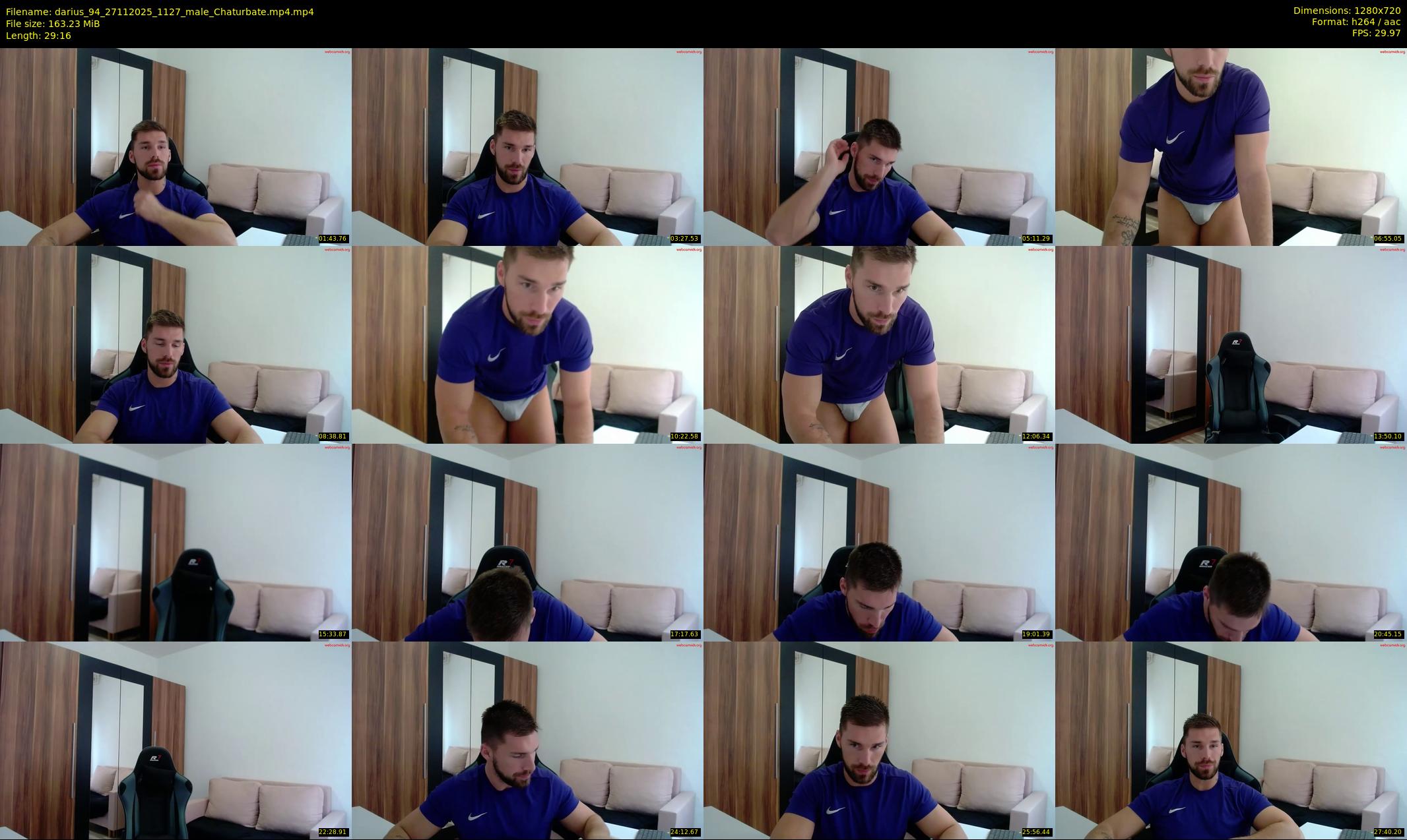 darius_94 — 30 minute Chaturbate male cam show recording, 720p, Nov 27, 2025