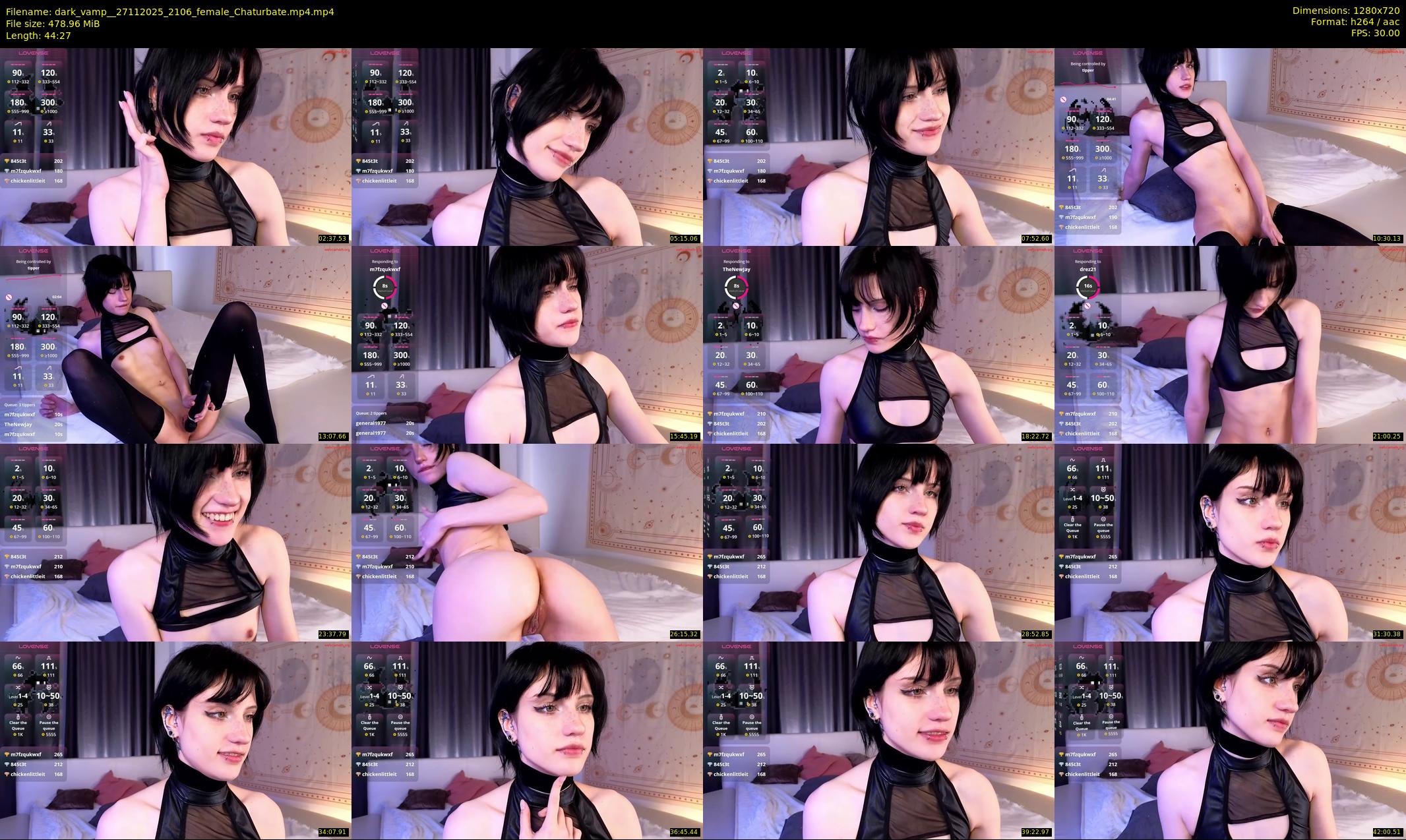 dark_vamp_ — 45 minute Chaturbate female cam show recording, 720p, Nov 27, 2025