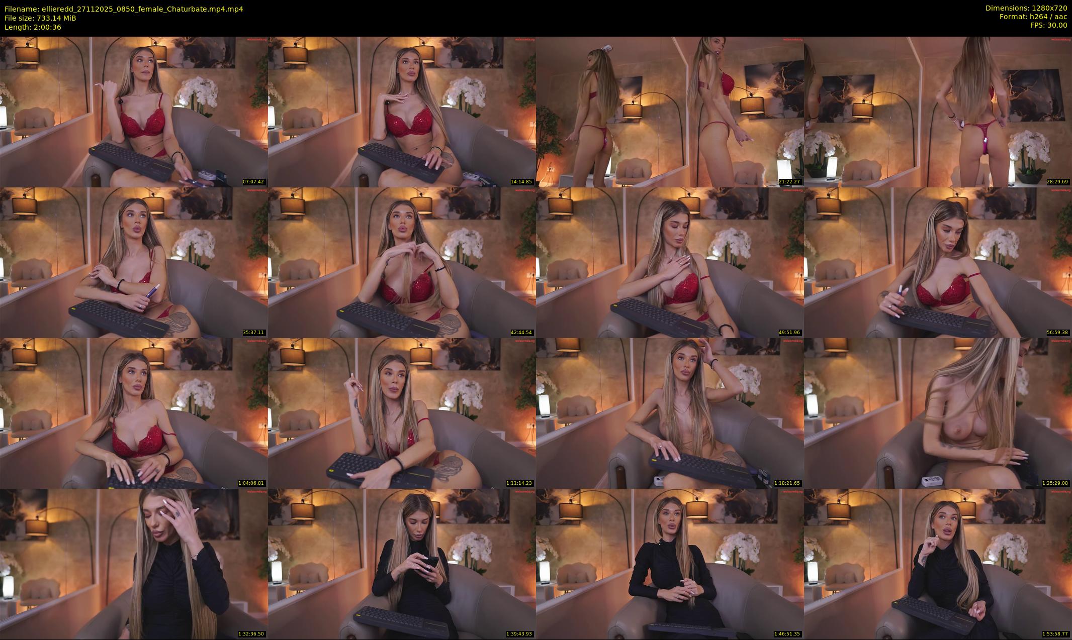 ellieredd — 121 minute Chaturbate female cam show recording, 720p, Nov 27, 2025