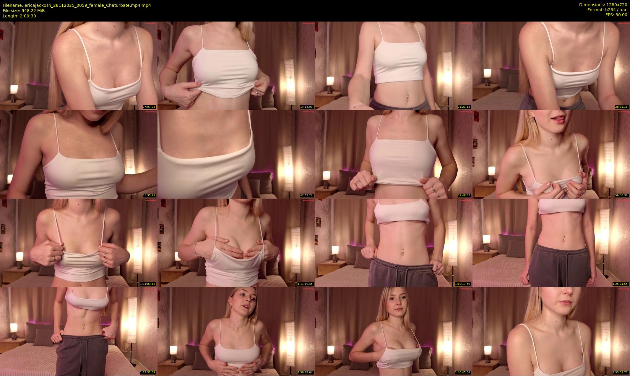 ericajackosn — 121 minute Chaturbate female cam show recording, 720p, Nov 28, 2025