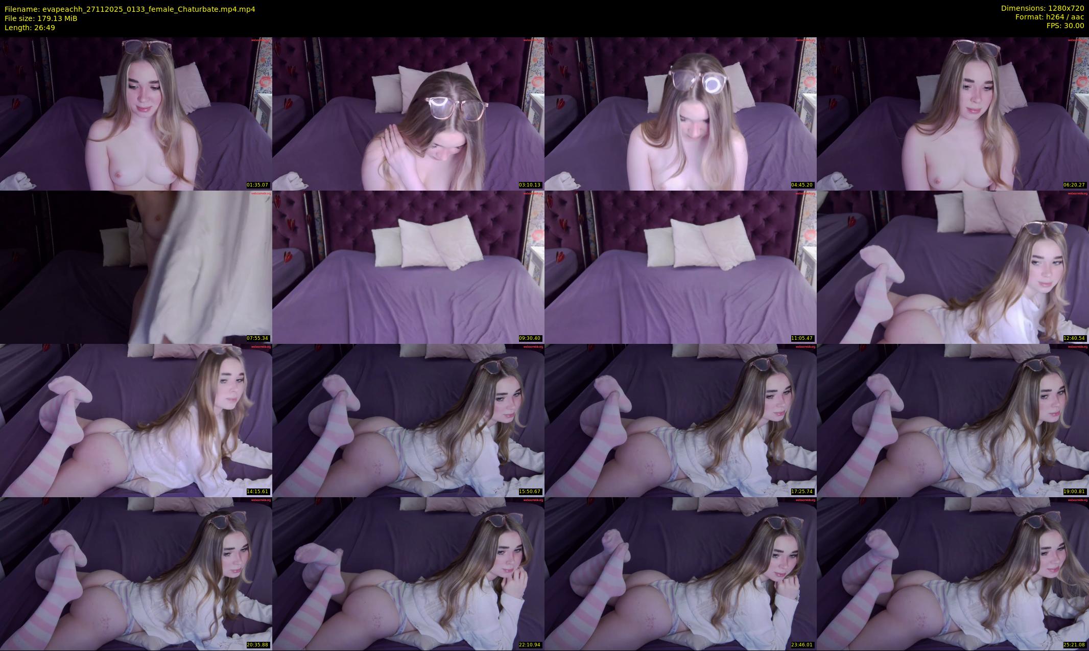evapeachh — 27 minute Chaturbate female cam show recording, 720p, Nov 27, 2025