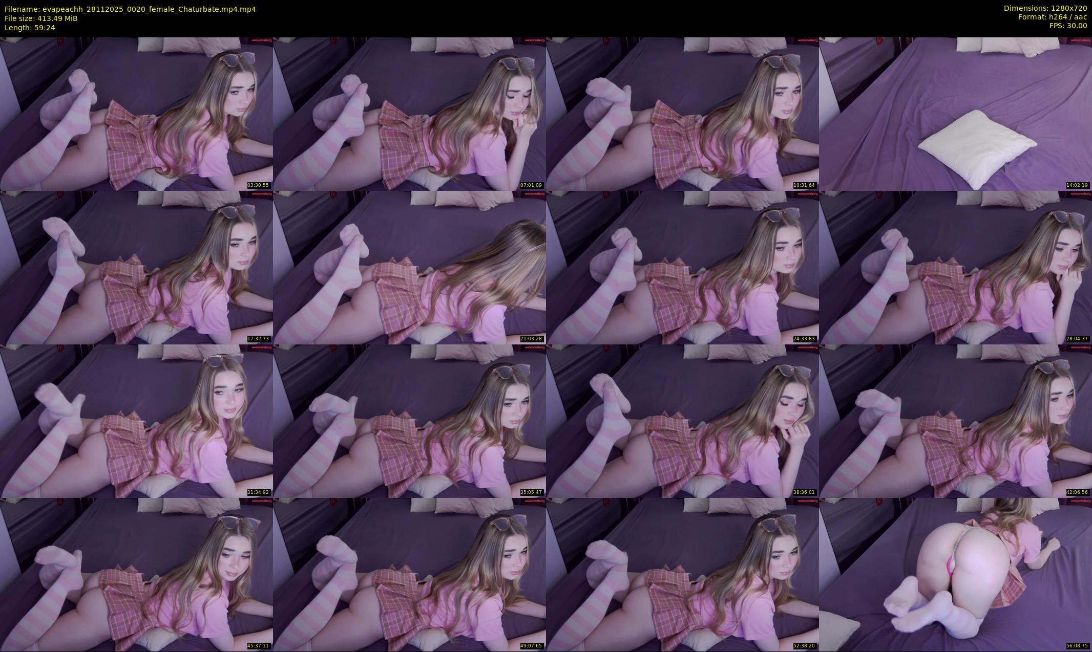 evapeachh — 60 minute Chaturbate female cam show recording, 720p, Nov 28, 2025