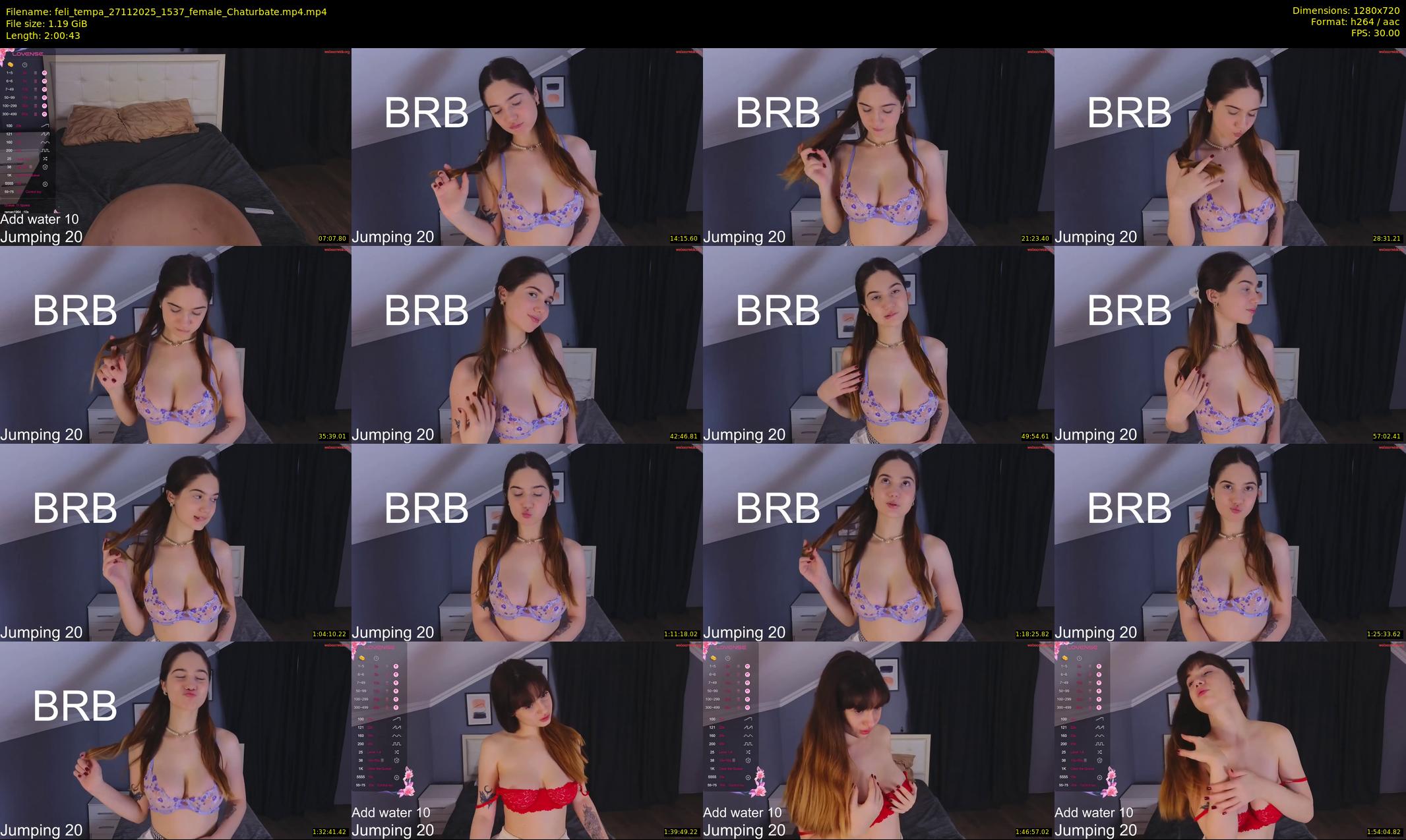 feli_tempa — 121 minute Chaturbate female cam show recording, 720p, Nov 27, 2025