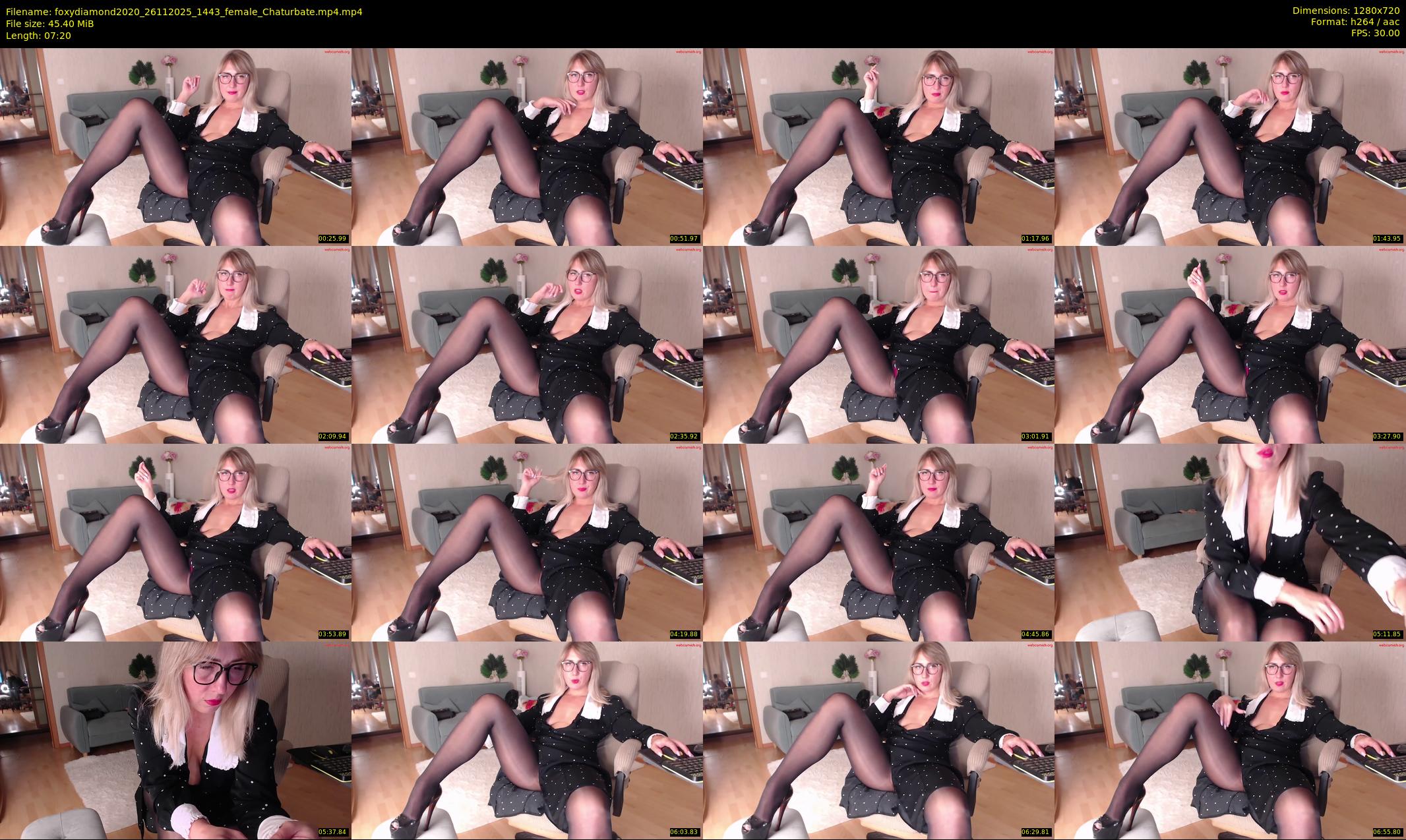 foxydiamond2020 — 8 minute Chaturbate female cam show recording, 720p, Nov 26, 2025