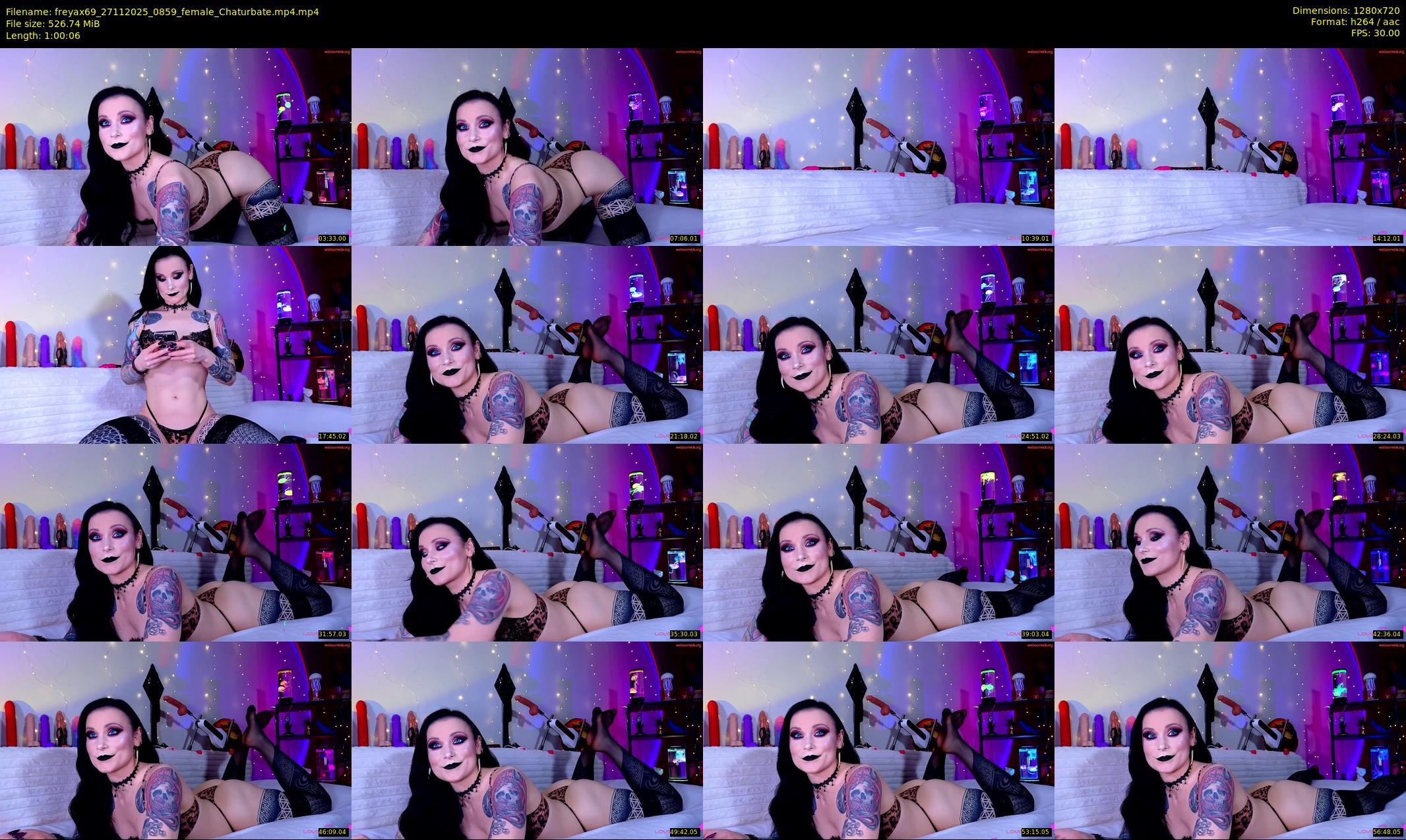 freyax69 — 61 minute Chaturbate female cam show recording, 720p, Nov 27, 2025