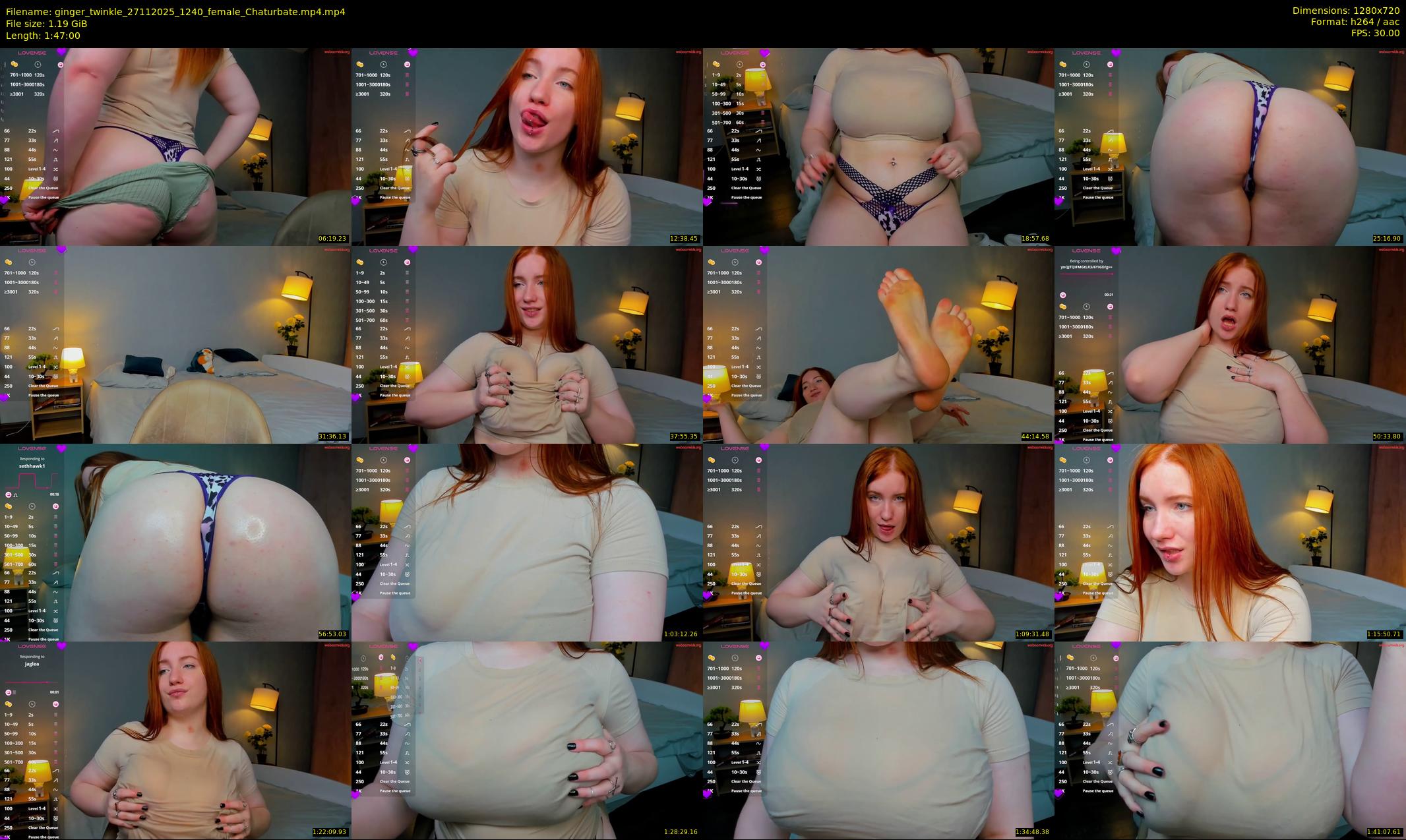 ginger_twinkle — 107 minute Chaturbate female cam show recording, 720p, Nov 27, 2025