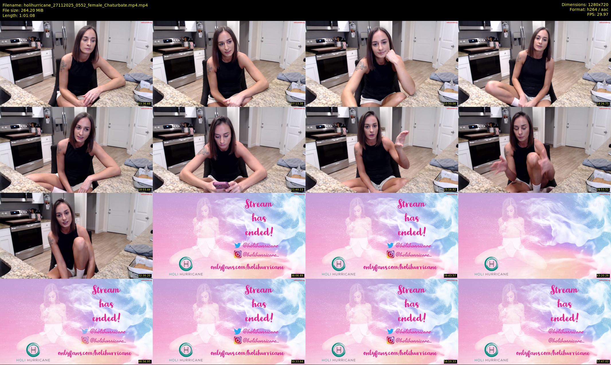 holihurricane — 62 minute Chaturbate female cam show recording, 720p, Nov 27, 2025