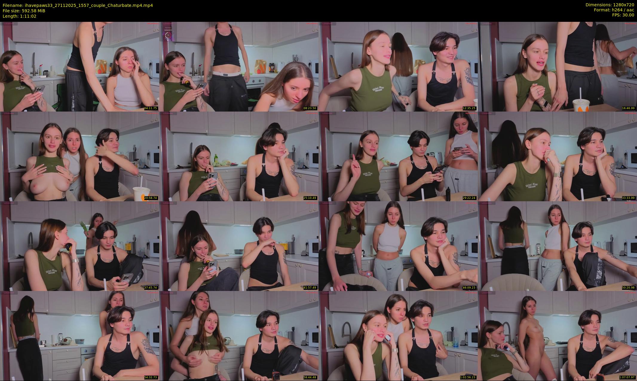 ihavepaws33 — 72 minute Chaturbate couple cam show recording, 720p, Nov 27, 2025