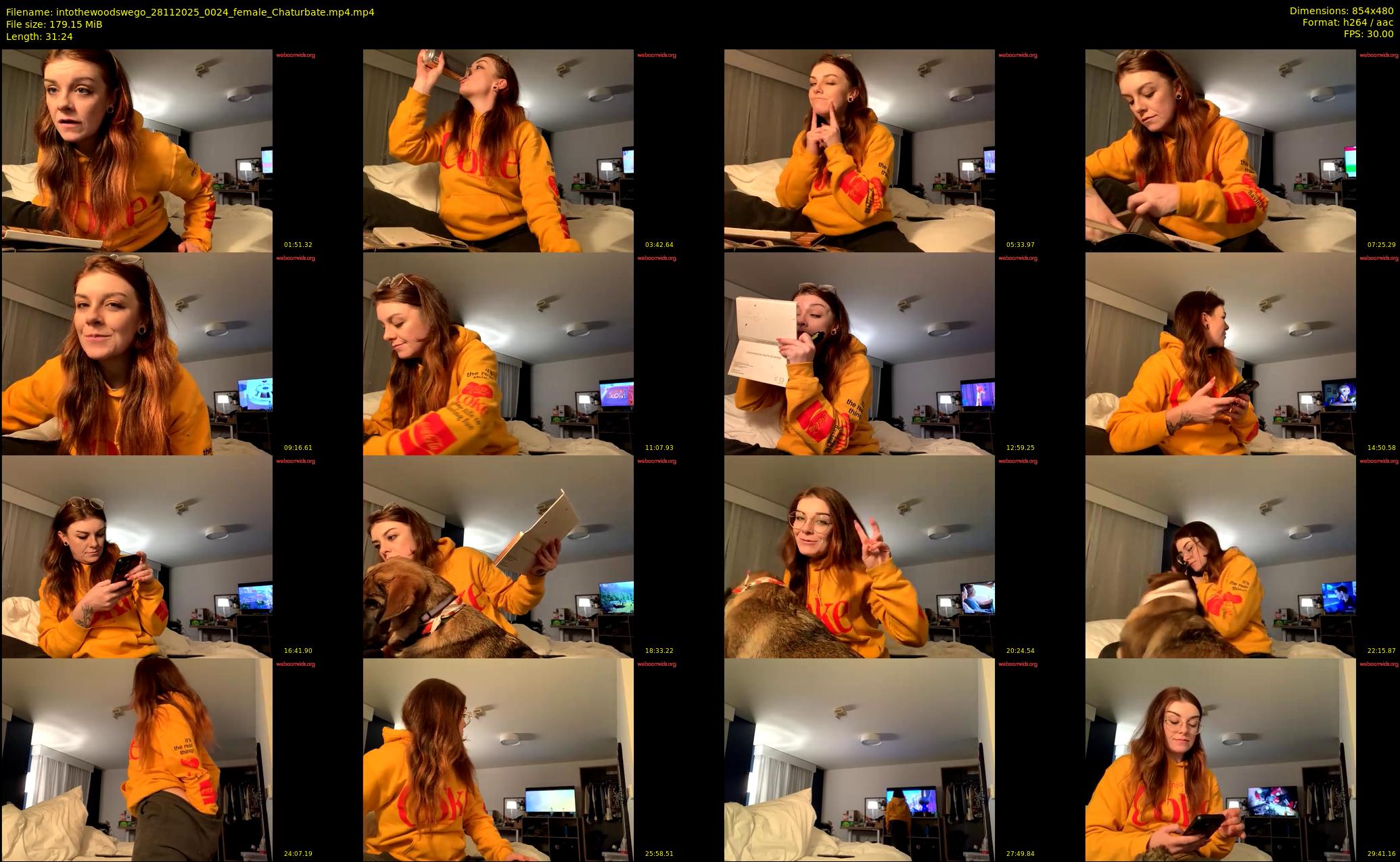 intothewoodswego — 32 minute Chaturbate female cam show recording, 480p, Nov 28, 2025