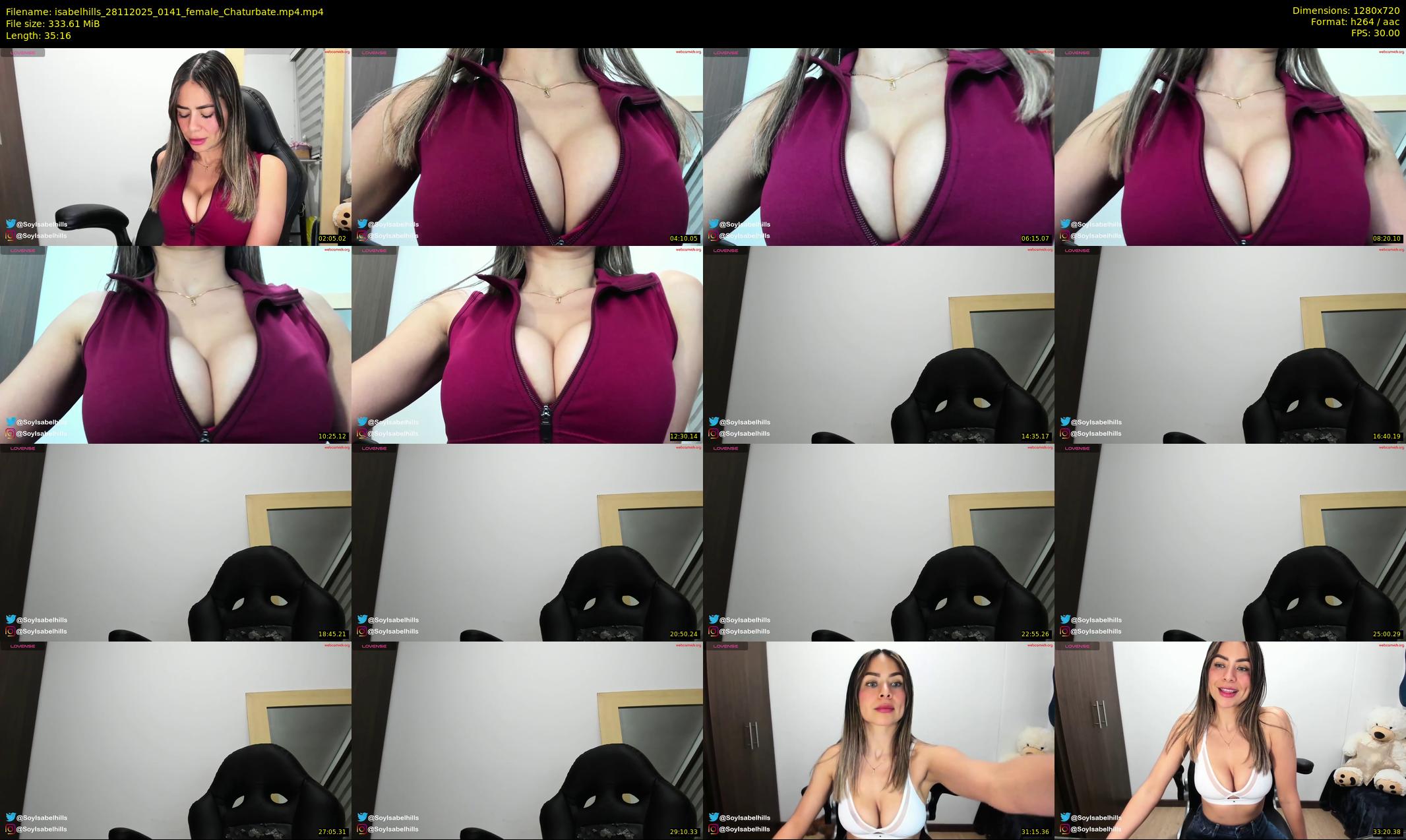 isabelhills — 36 minute Chaturbate female cam show recording, 720p, Nov 28, 2025