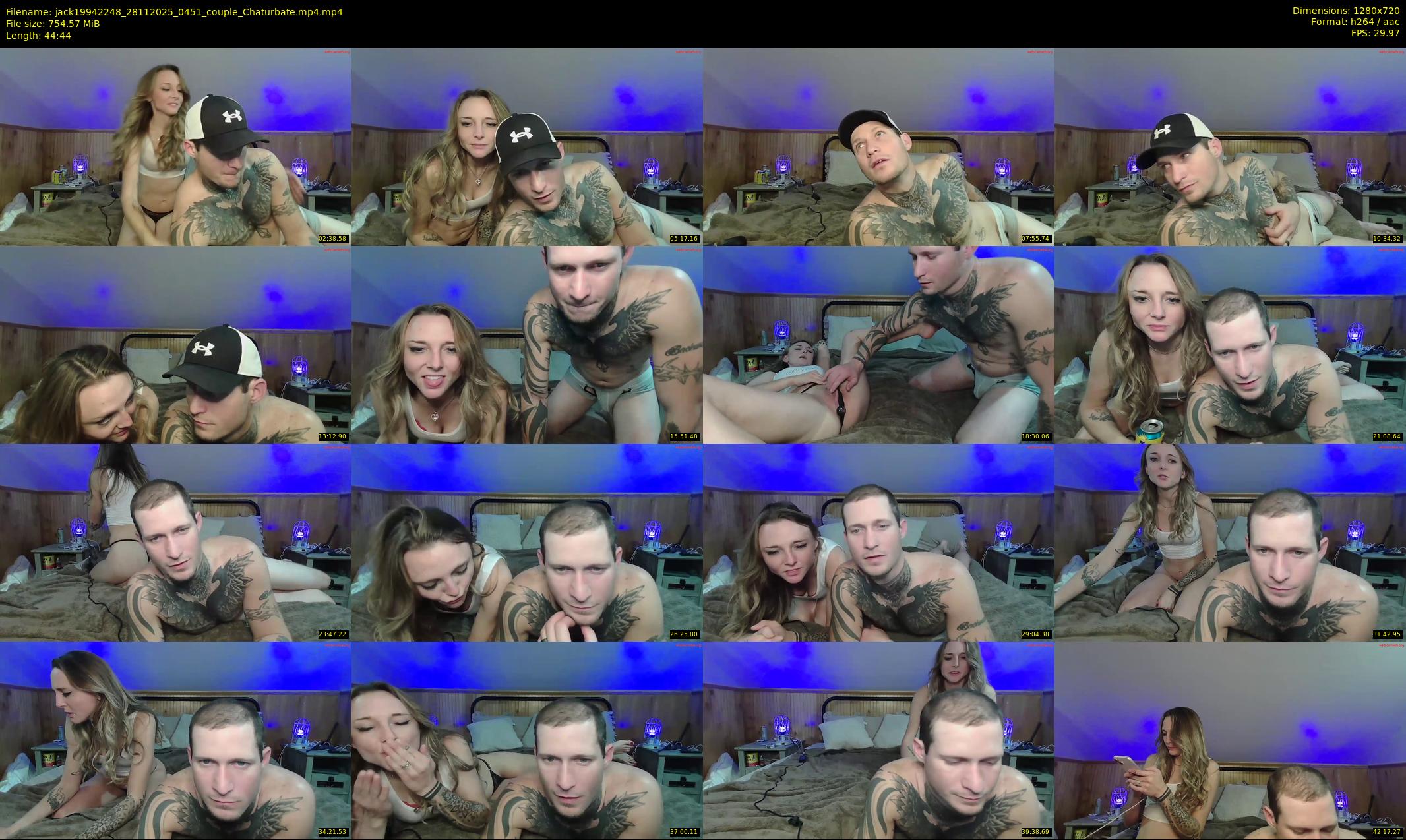 jack19942248 — 45 minute Chaturbate couple cam show recording, 720p, Nov 28, 2025