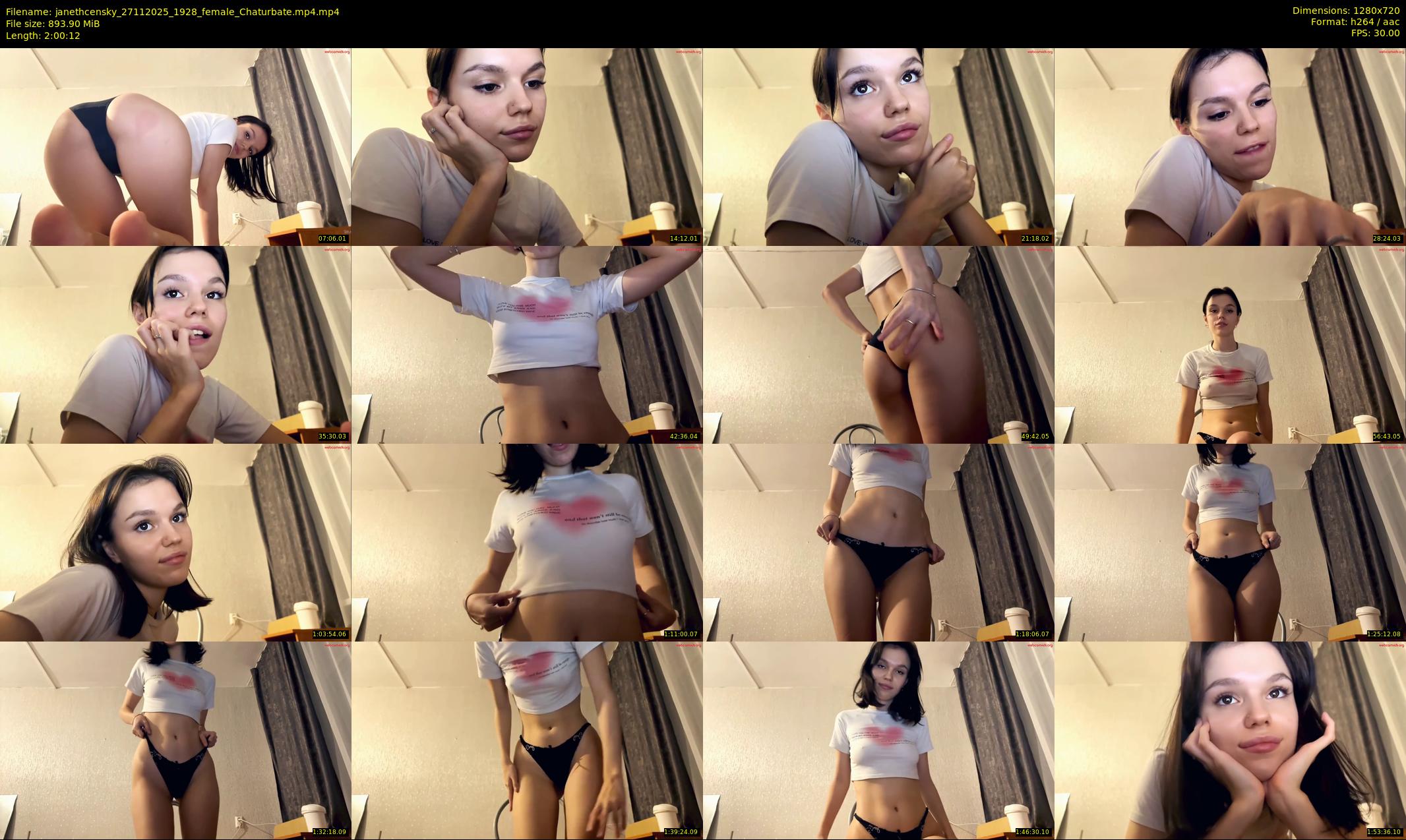 janethcensky — 121 minute Chaturbate female cam show recording, 720p, Nov 27, 2025