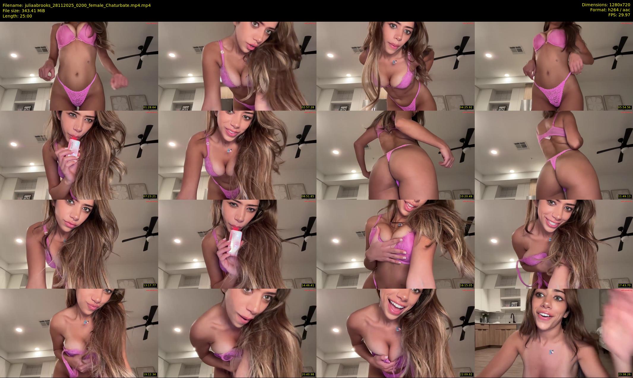 juliaabrooks — 25 minute Chaturbate female cam show recording, 720p, Nov 28, 2025