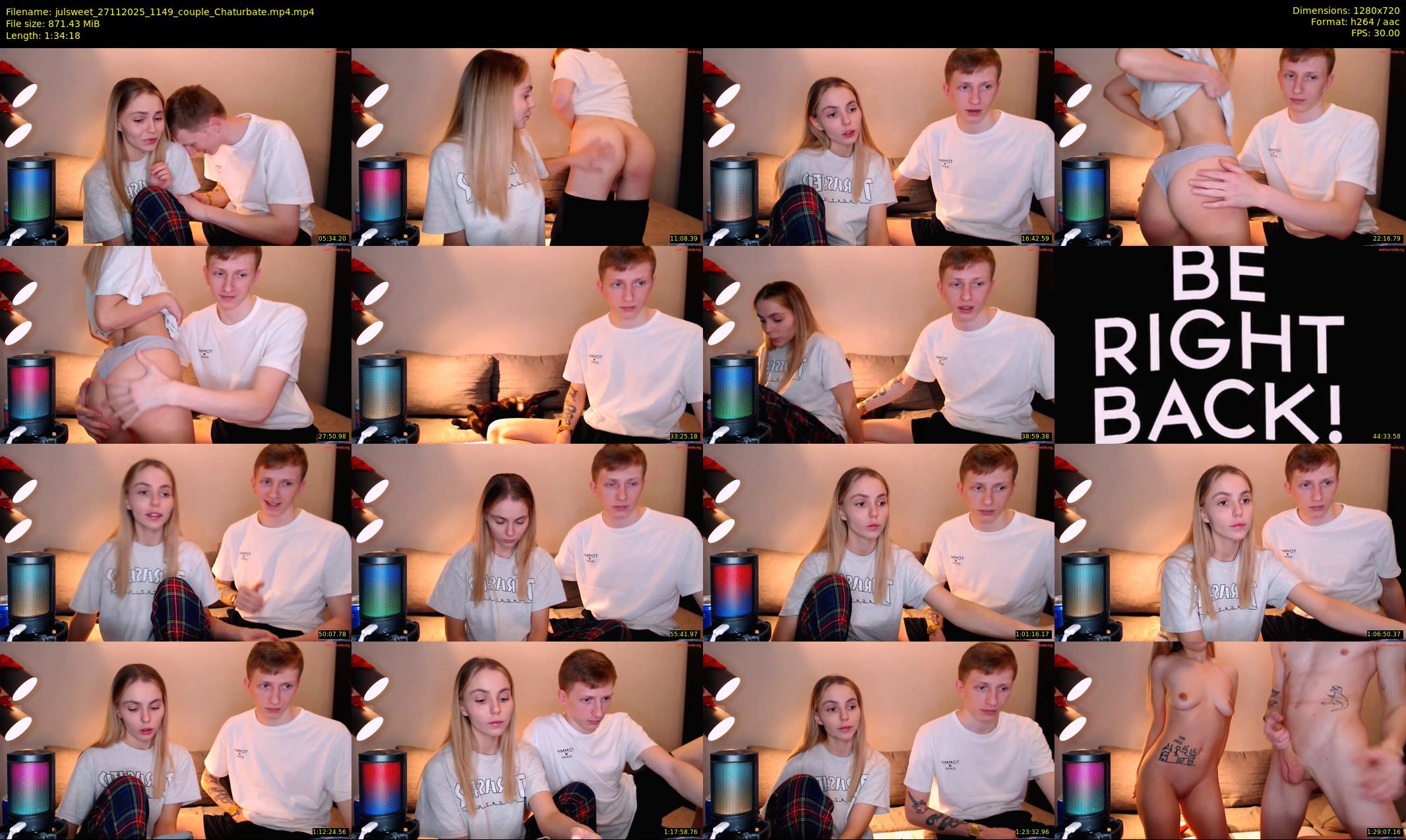 julsweet — 95 minute Chaturbate male cam show recording, 720p, Nov 27, 2025
