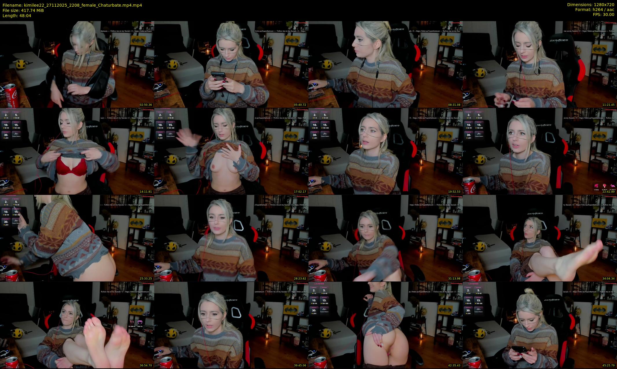 kimilee22 — 49 minute Chaturbate female cam show recording, 720p, Nov 27, 2025