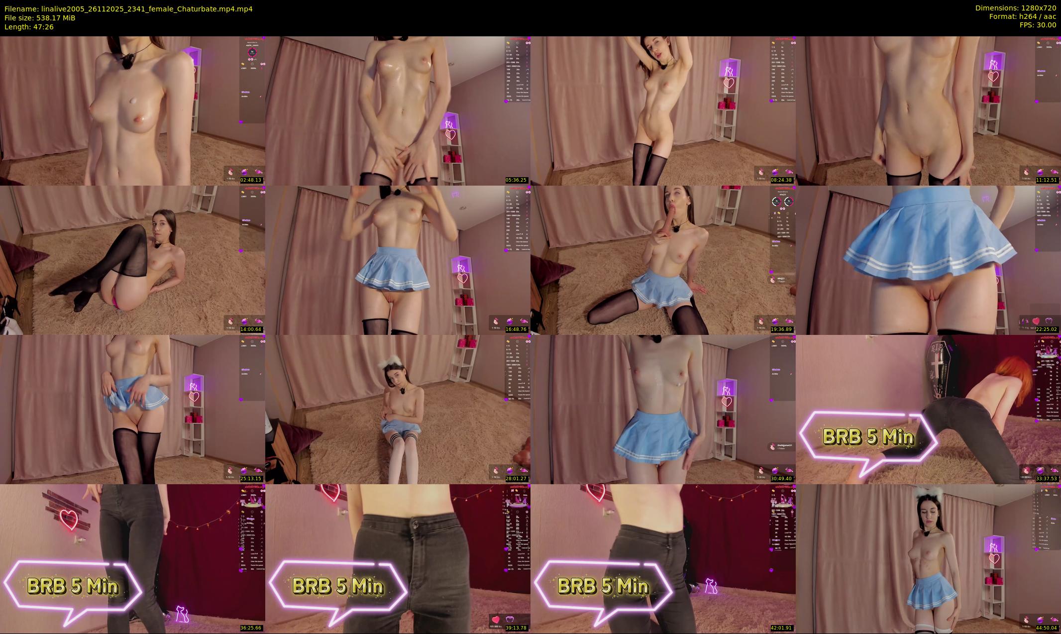 linalive2005 — 48 minute Chaturbate female cam show recording, 720p, Nov 26, 2025