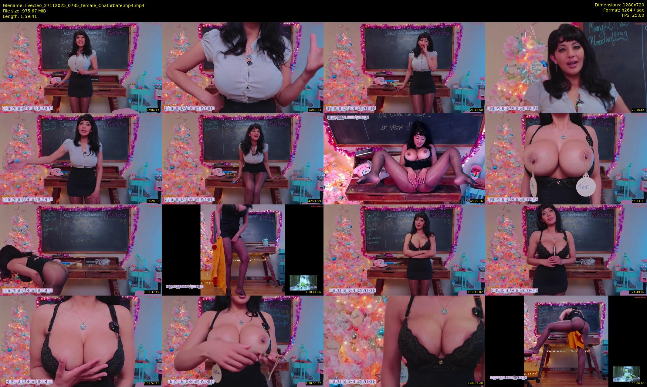 livecleo — 120 minute Chaturbate female cam show recording, 720p, Nov 27, 2025