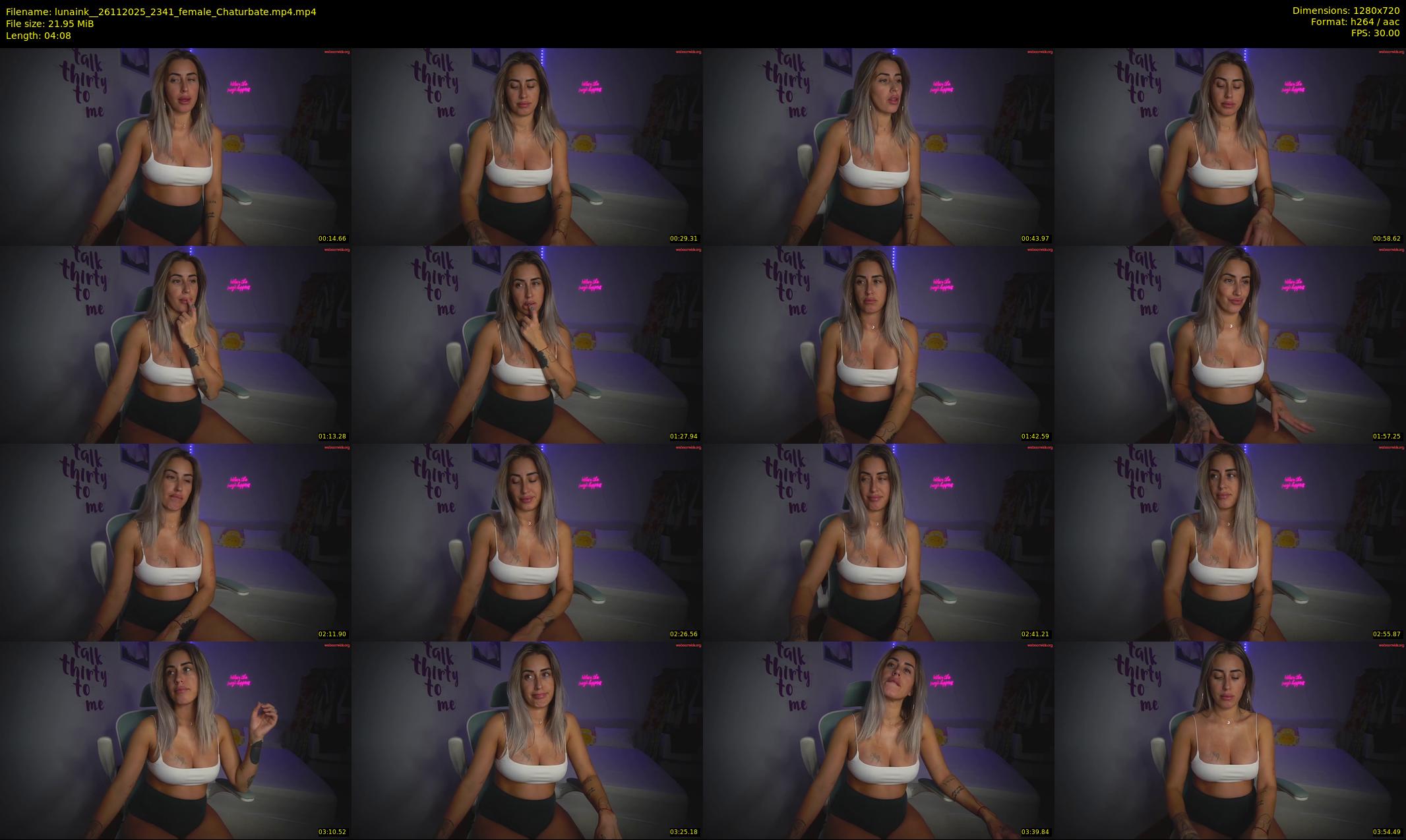 lunaink_ — 5 minute Chaturbate female cam show recording, 720p, Nov 26, 2025