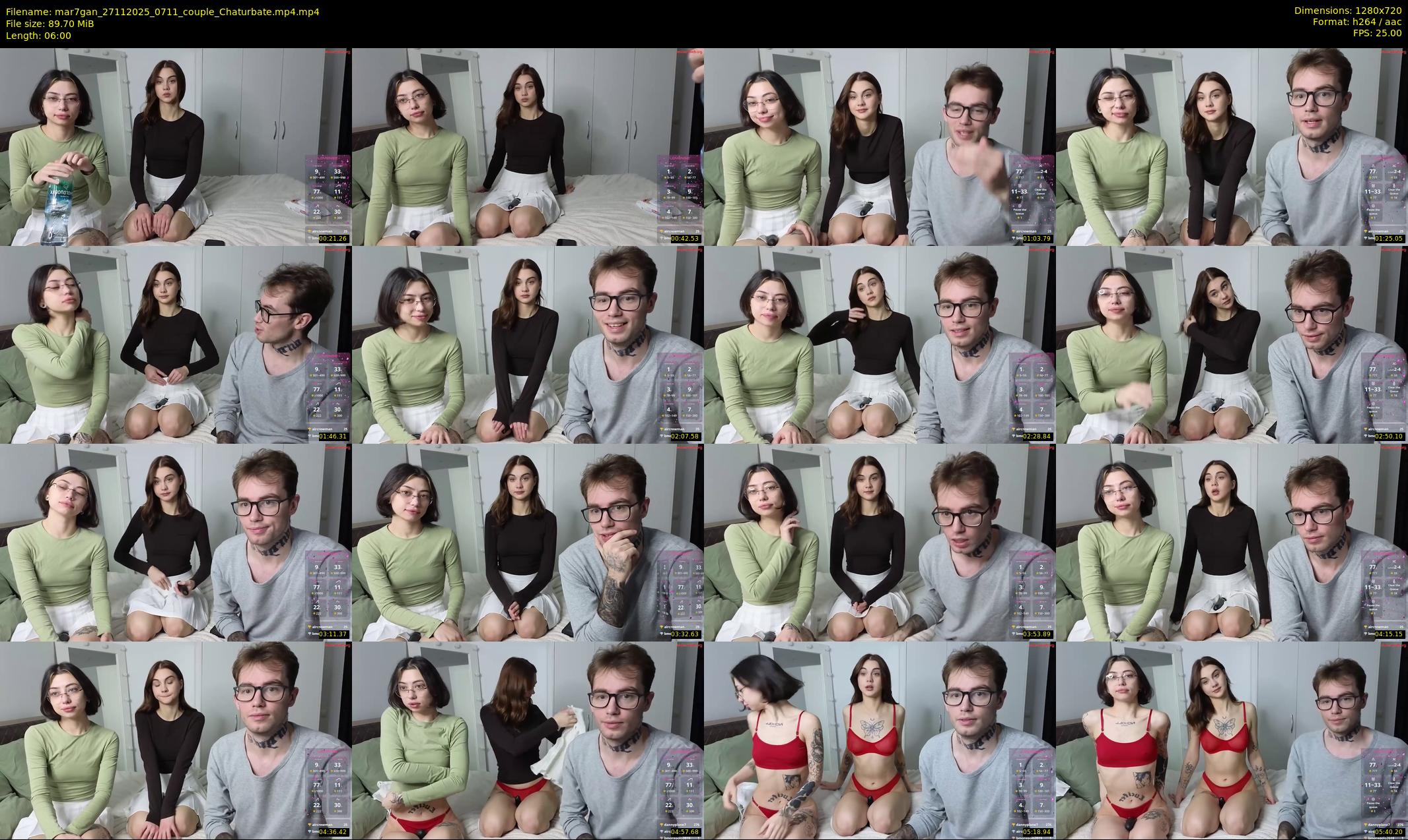 mar7gan — 6 minute Chaturbate couple cam show recording, 720p, Nov 27, 2025