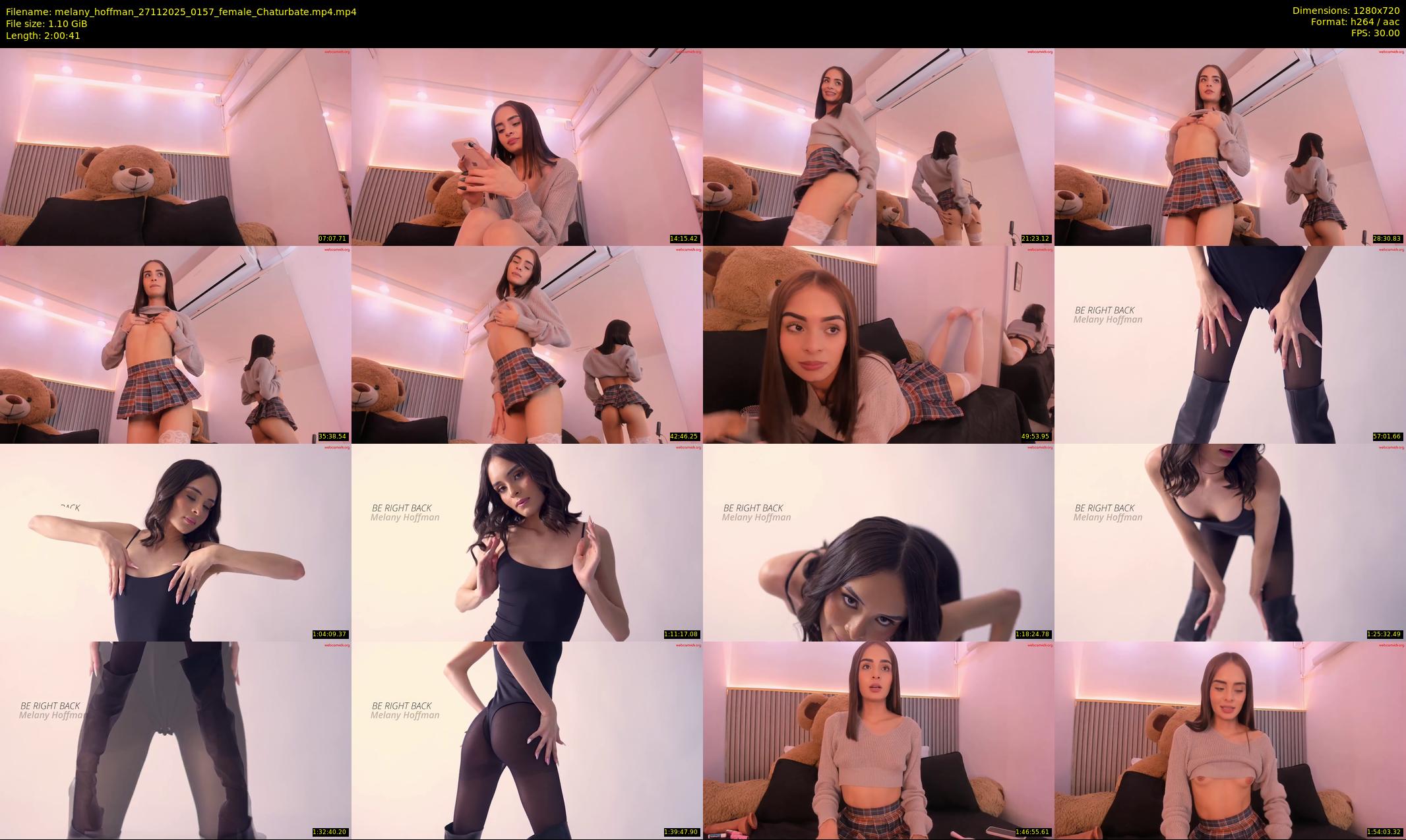 melany_hoffman — 121 minute Chaturbate female cam show recording, 720p, Nov 27, 2025
