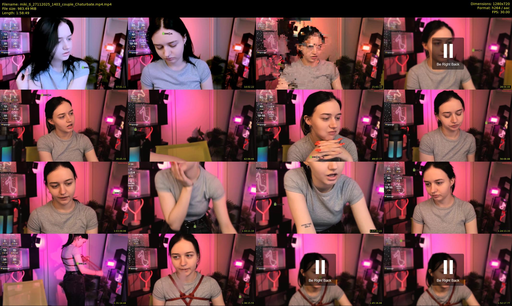 miki_ti — 119 minute Chaturbate female cam show recording, 720p, Nov 27, 2025