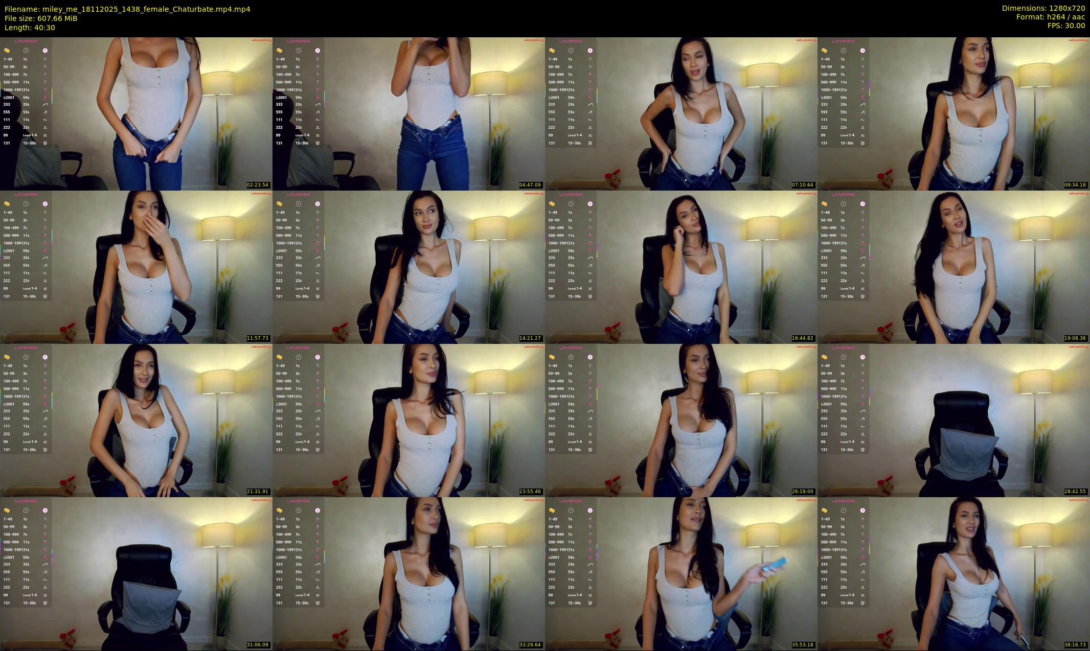 miley_me — 41 minute Chaturbate female cam show recording, 720p, Nov 18, 2025