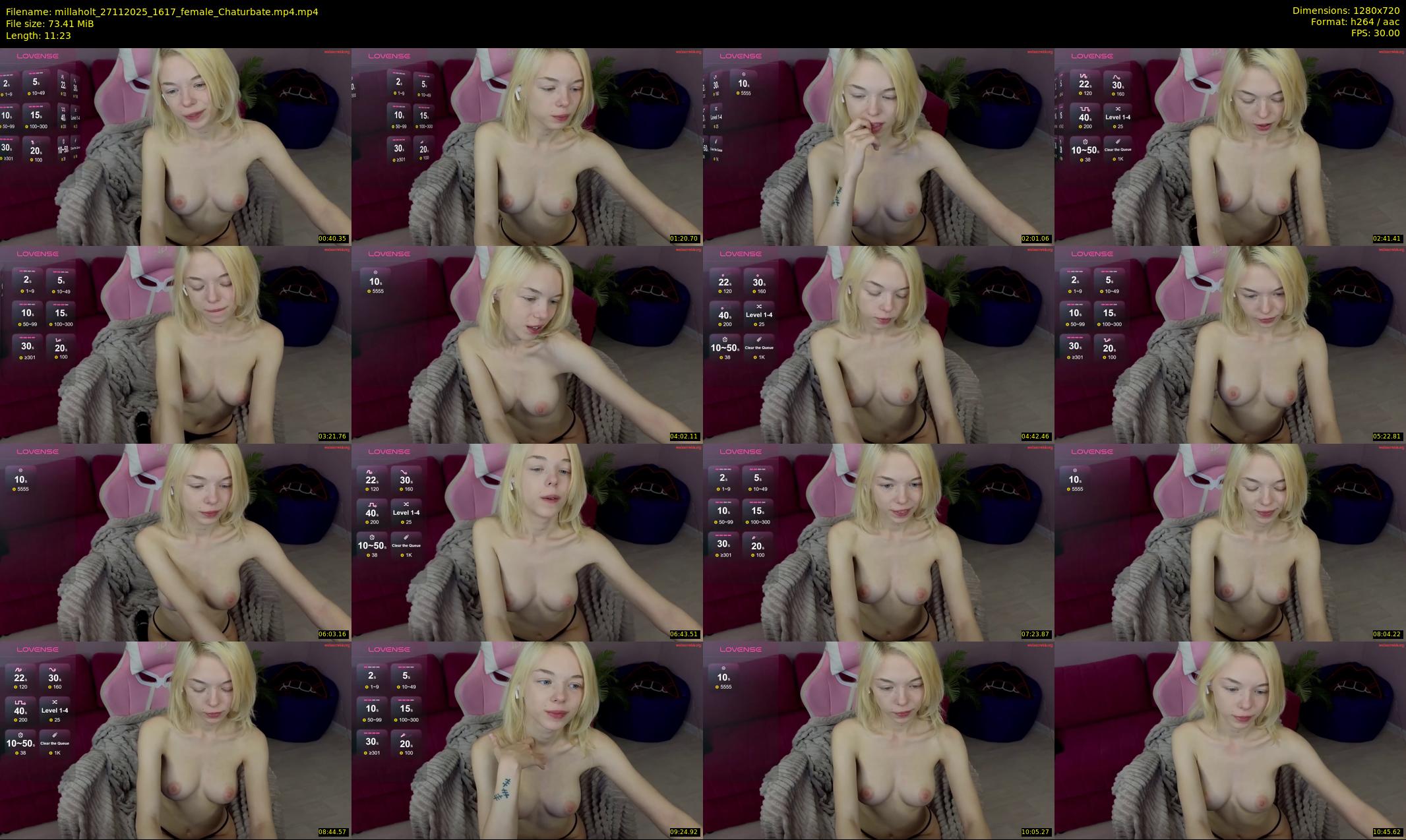 millaholt — 12 minute Chaturbate female cam show recording, 720p, Nov 27, 2025