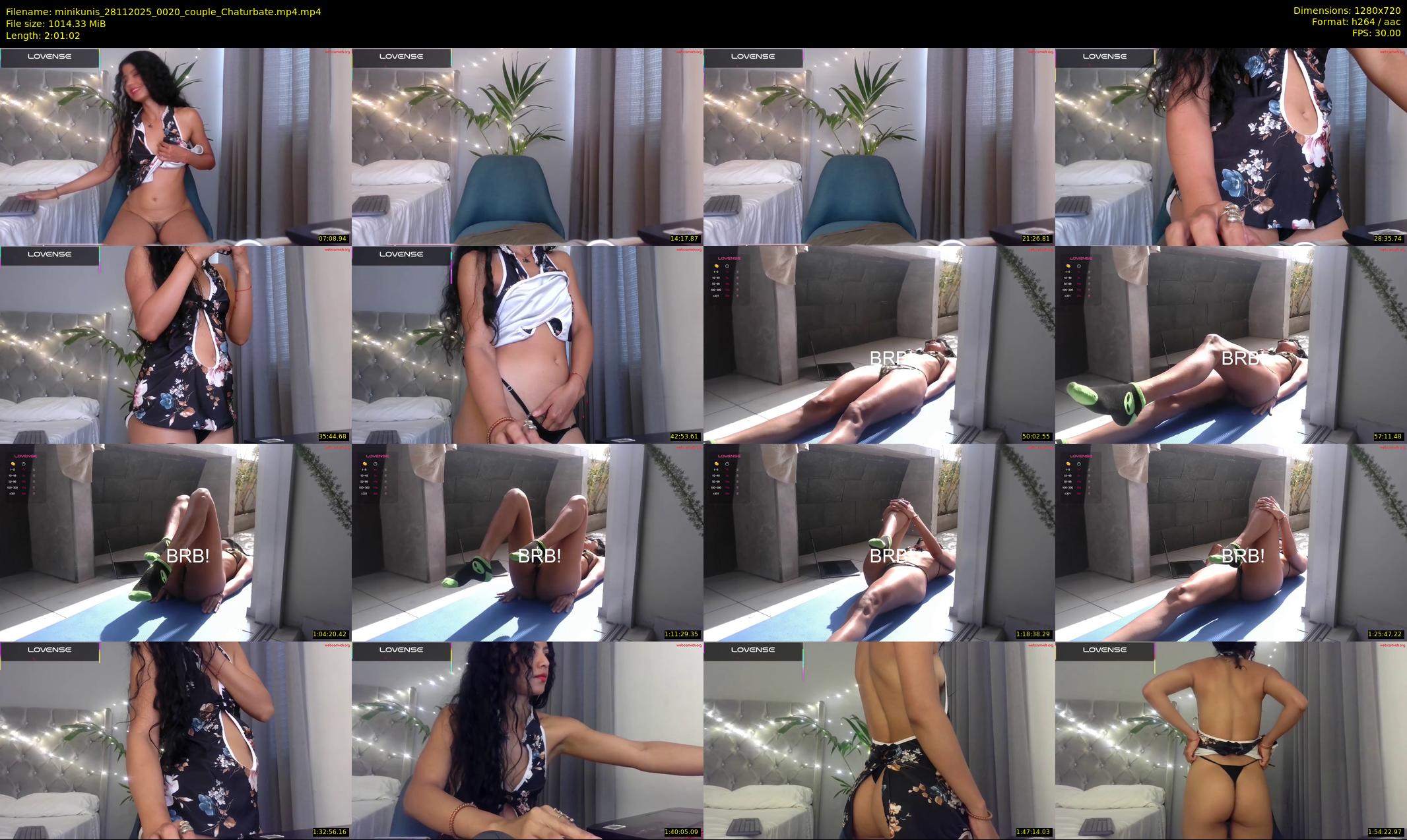 minikunis — 122 minute Chaturbate couple cam show recording, 720p, Nov 28, 2025