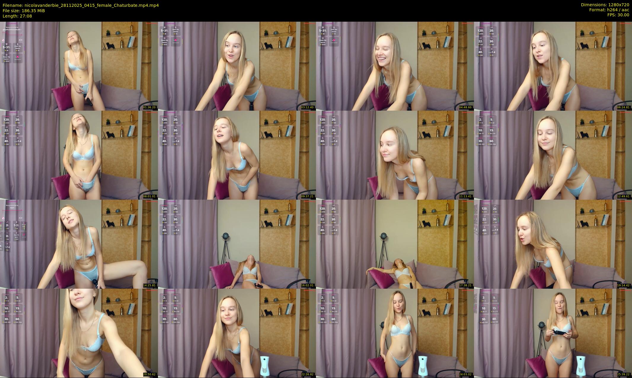 nicolavanderbie — 28 minute Chaturbate female cam show recording, 720p, Nov 28, 2025