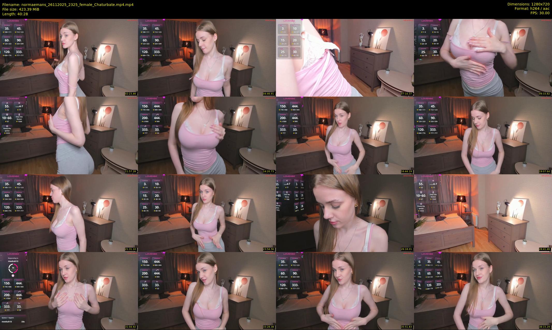 normaemans — 41 minute Chaturbate female cam show recording, 720p, Nov 26, 2025