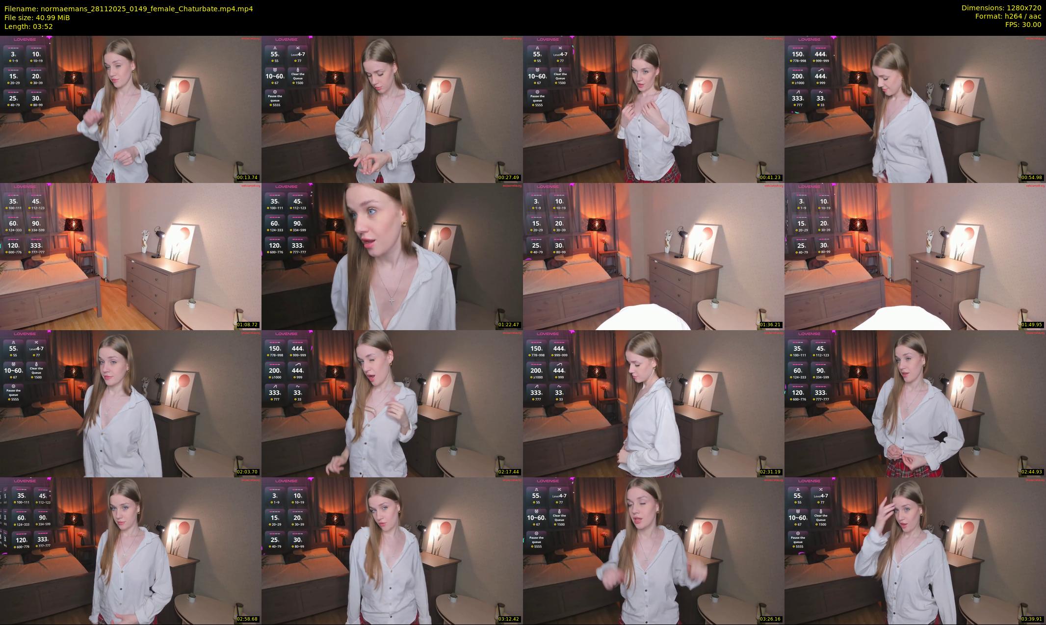 normaemans — 4 minute Chaturbate female cam show recording, 720p, Nov 28, 2025