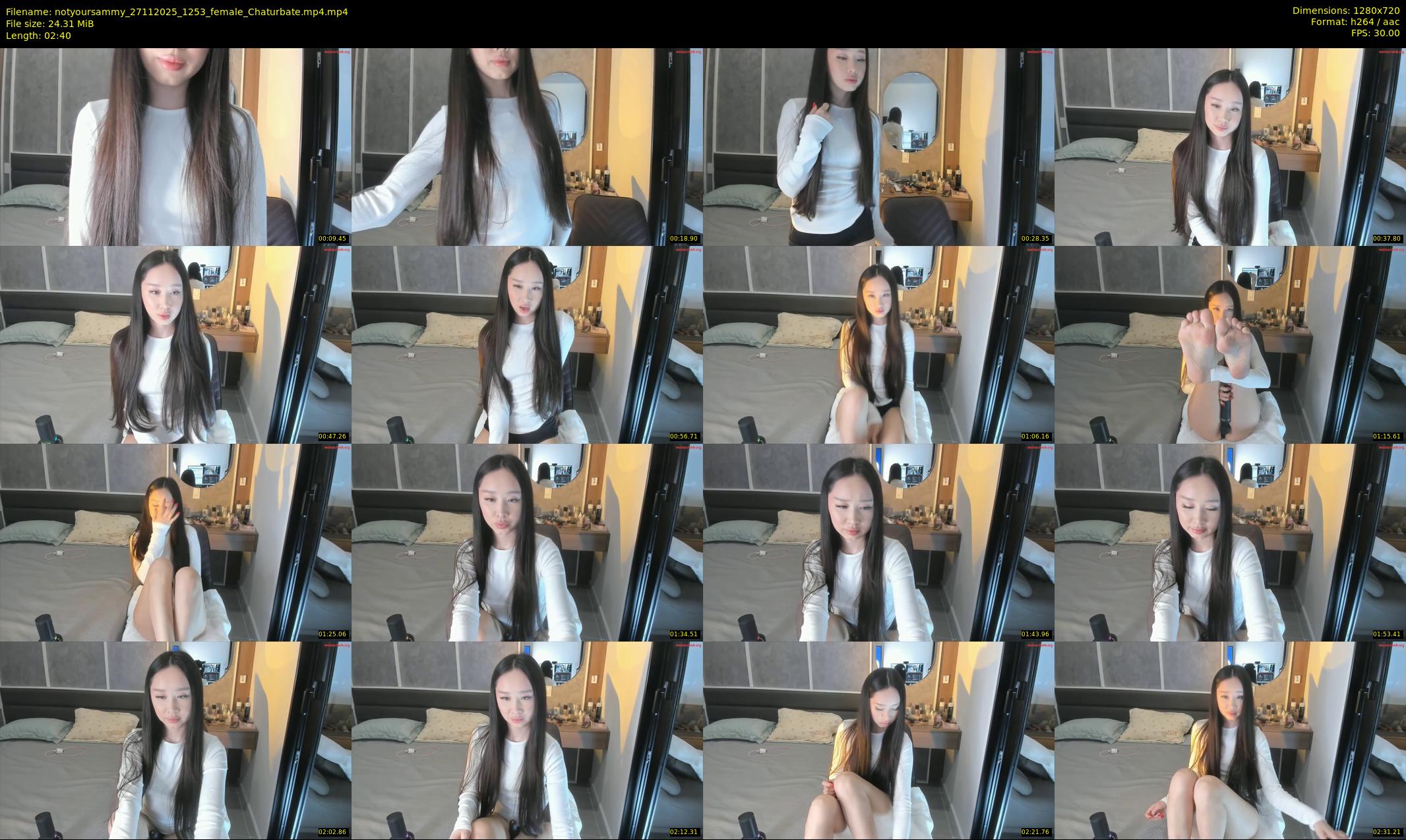notyoursammy — 3 minute Chaturbate female cam show recording, 720p, Nov 27, 2025