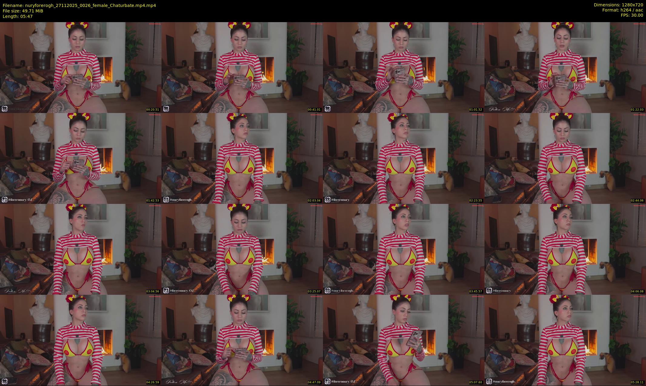 nuryforerogh — 6 minute Chaturbate female cam show recording, 720p, Nov 27, 2025