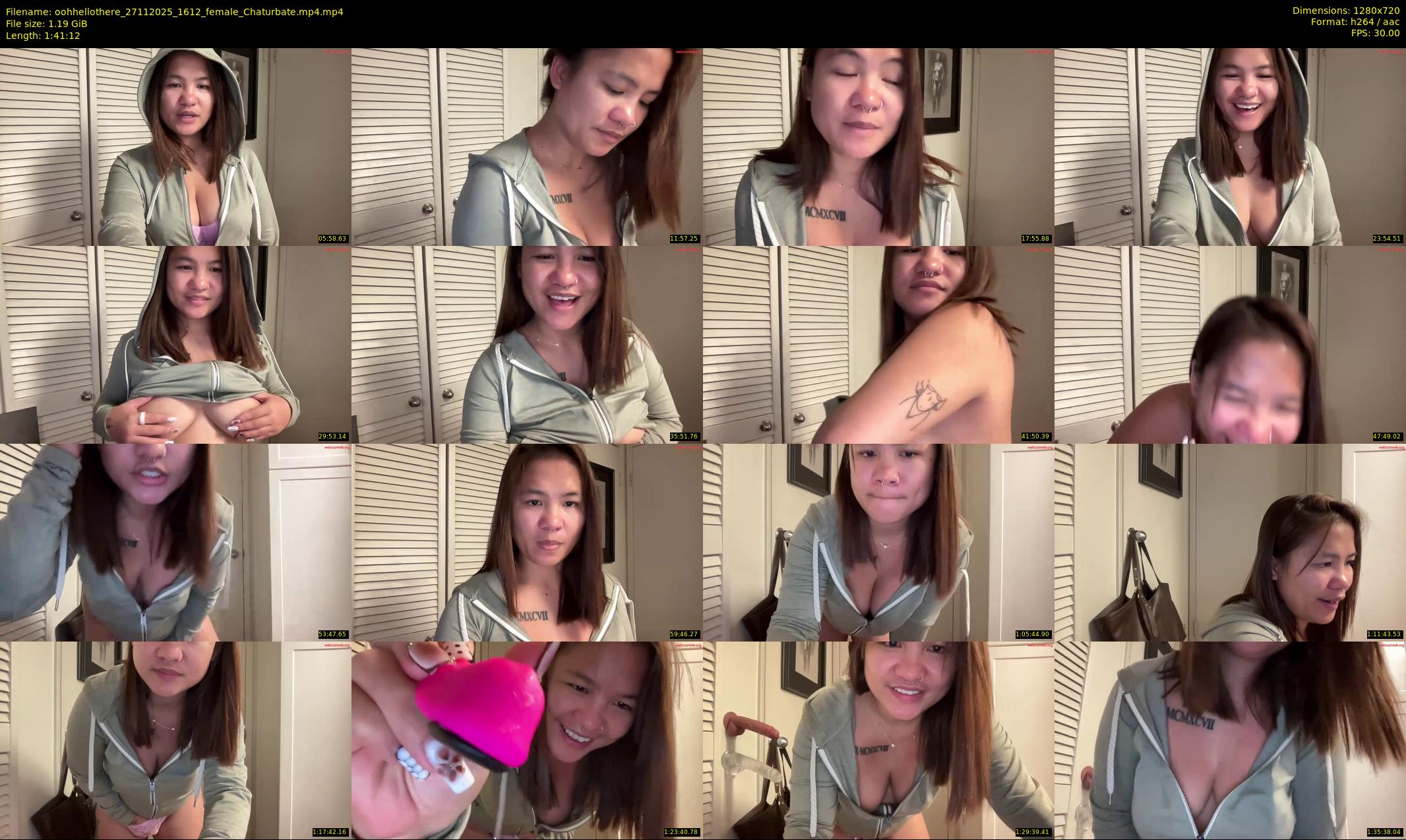 oohhellothere — 102 minute Chaturbate female cam show recording, 720p, Nov 27, 2025