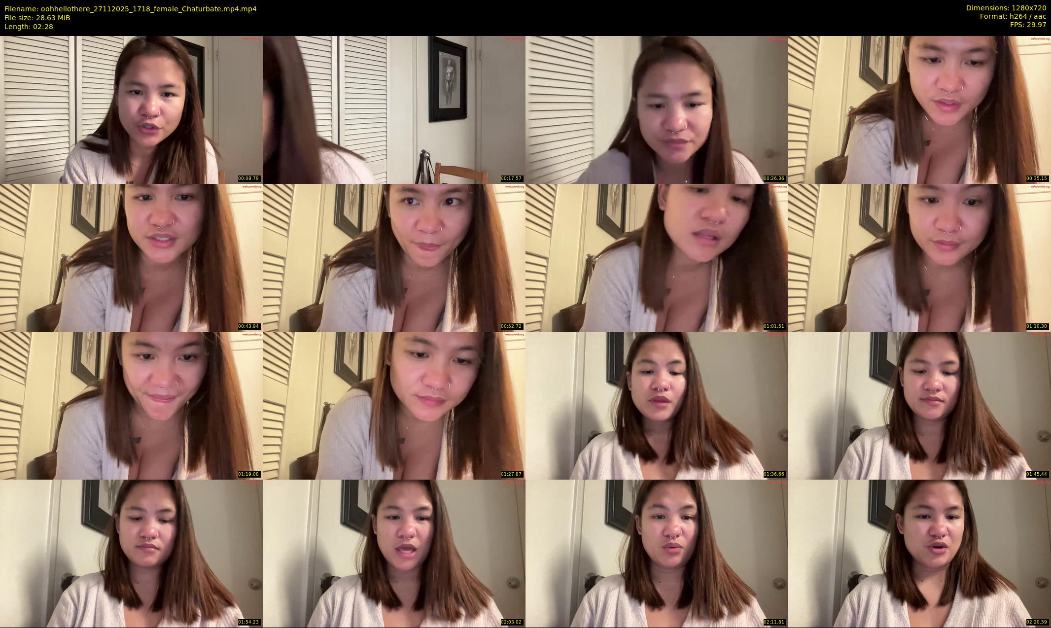 oohhellothere — 3 minute Chaturbate female cam show recording, 720p, Nov 27, 2025