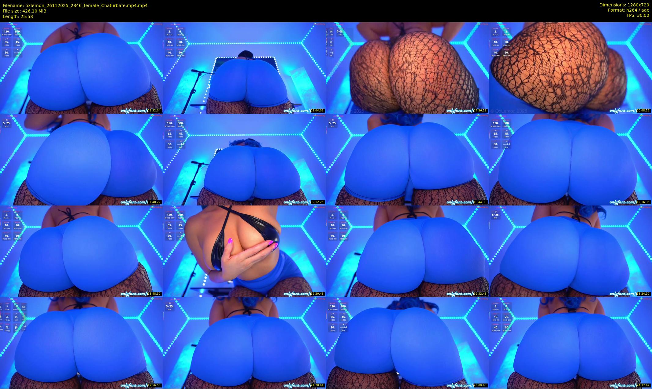 oxlemon — 26 minute Chaturbate female cam show recording, 720p, Nov 26, 2025