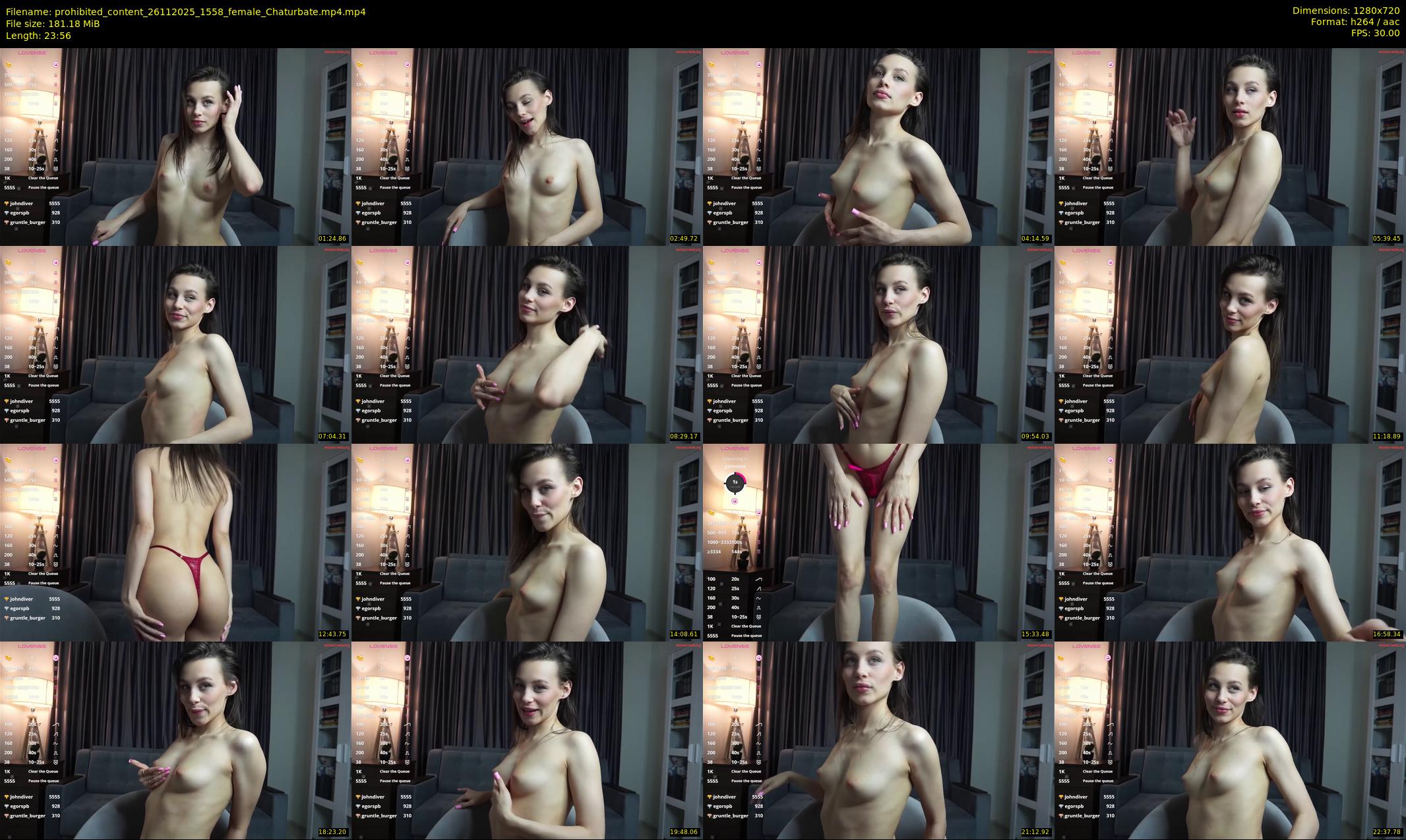 prohibited_content — 24 minute Chaturbate female cam show recording, 720p, Nov 26, 2025