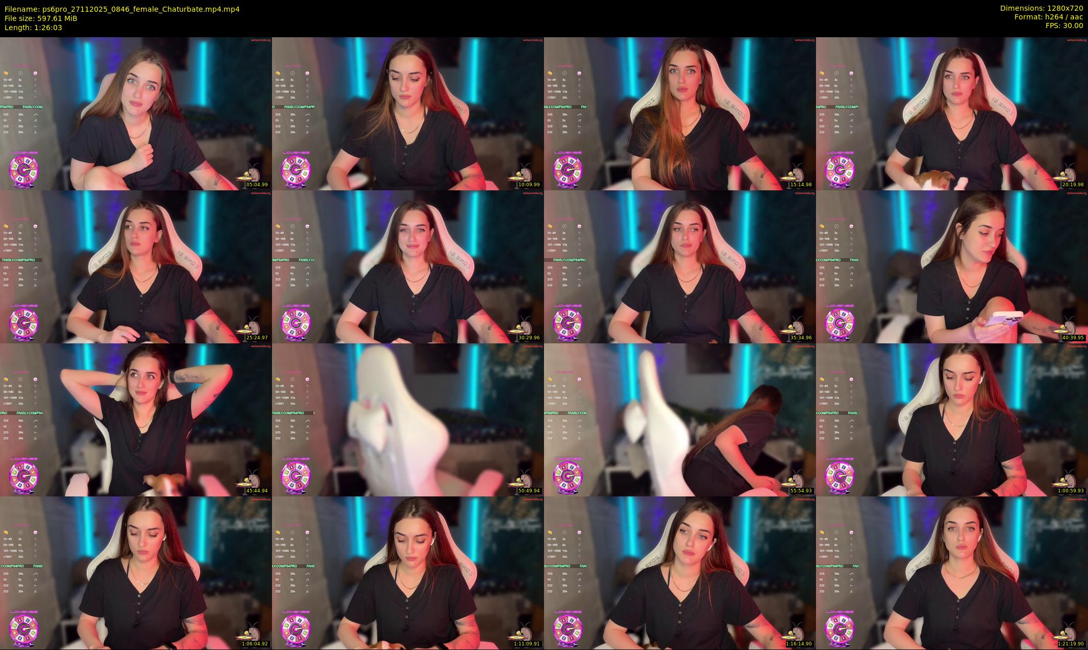 ps6pro — 87 minute Chaturbate female cam show recording, 720p, Nov 27, 2025