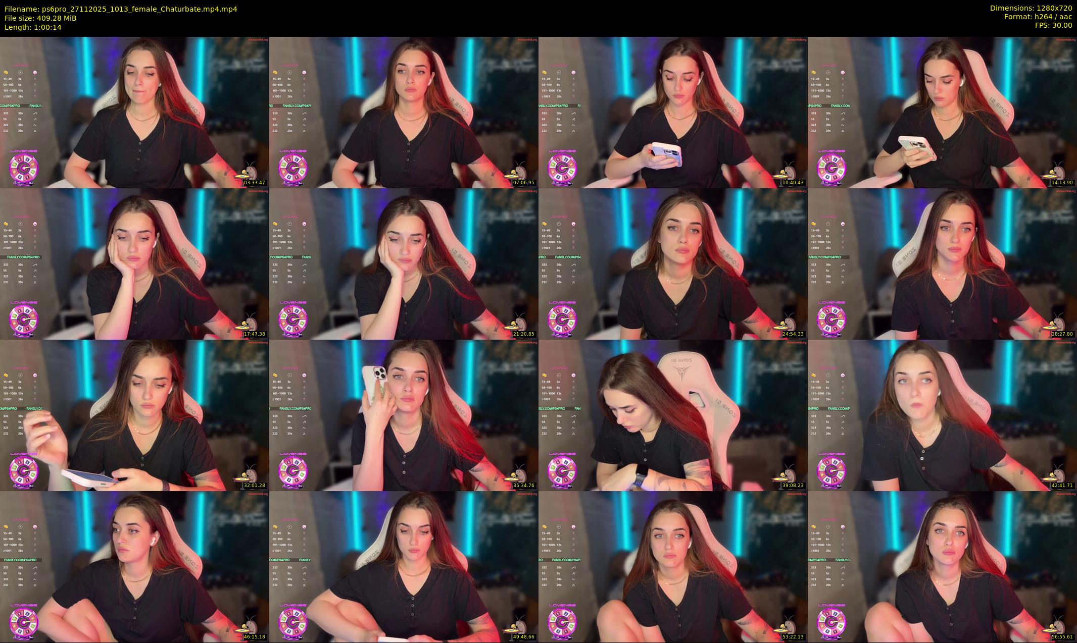ps6pro — 61 minute Chaturbate female cam show recording, 720p, Nov 27, 2025