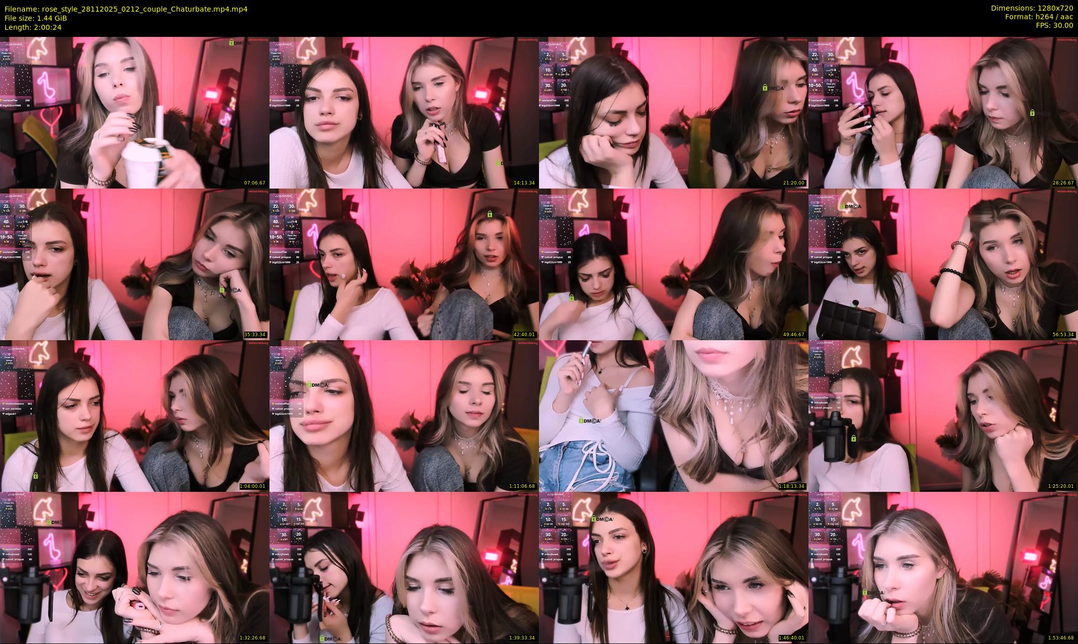 rose_style — 121 minute Chaturbate couple cam show recording, 720p, Nov 28, 2025