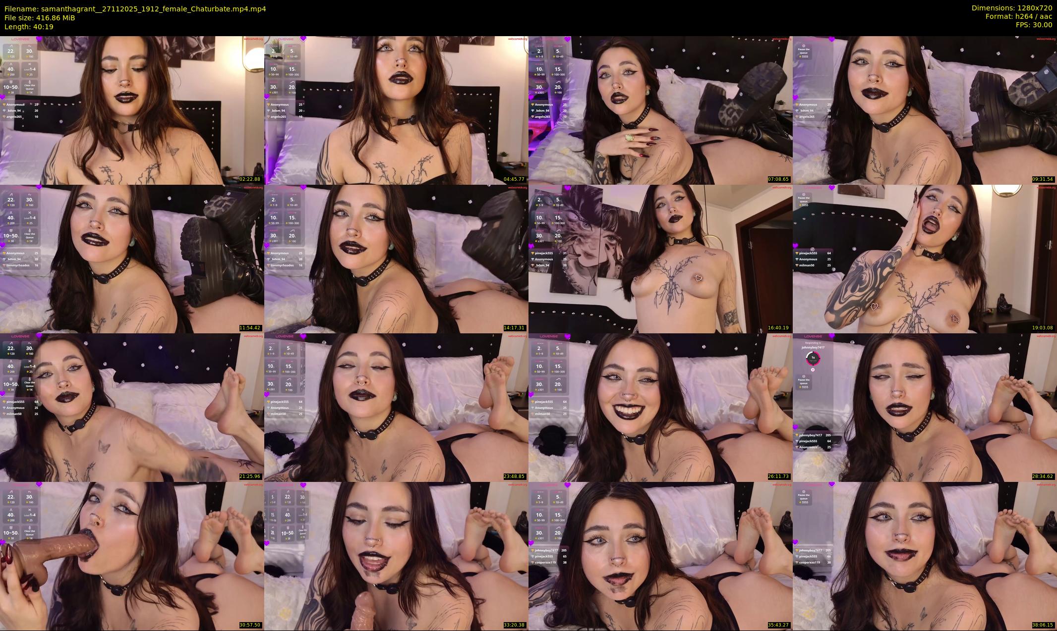 samanthagrant_ — 41 minute Chaturbate female cam show recording, 720p, Nov 27, 2025