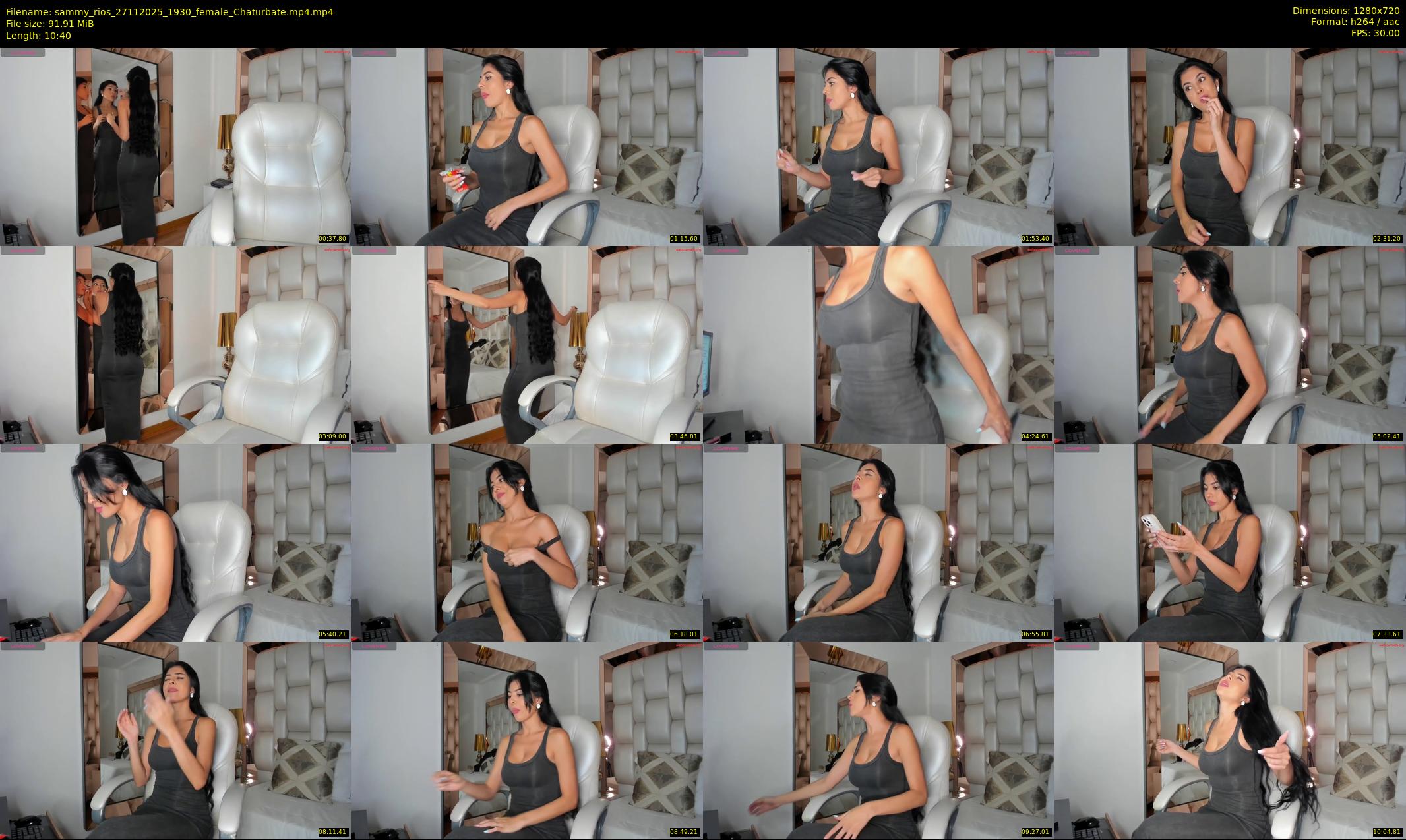 sammy_rios — 11 minute Chaturbate female cam show recording, 720p, Nov 27, 2025