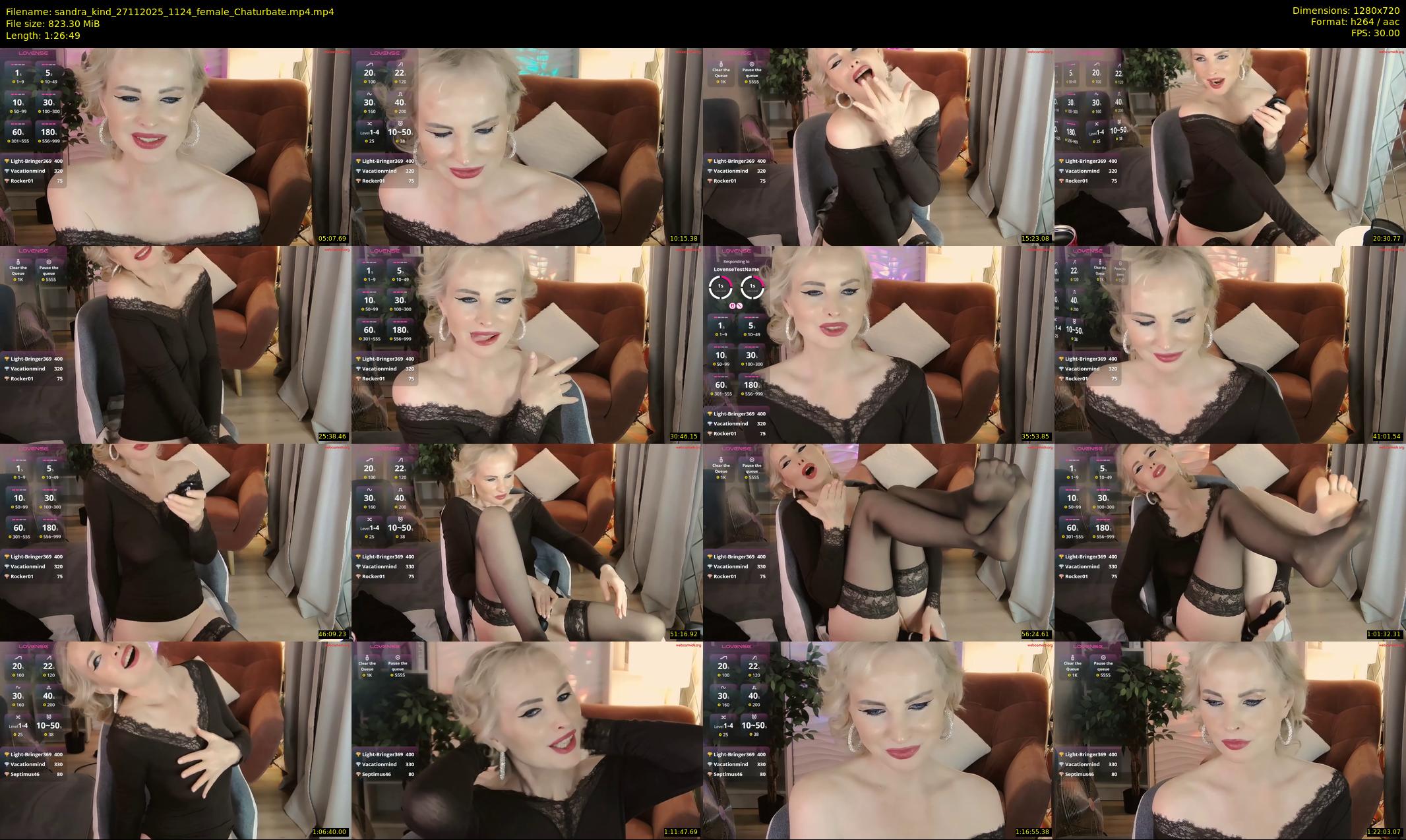 sandra_kind — 87 minute Chaturbate female cam show recording, 720p, Nov 27, 2025