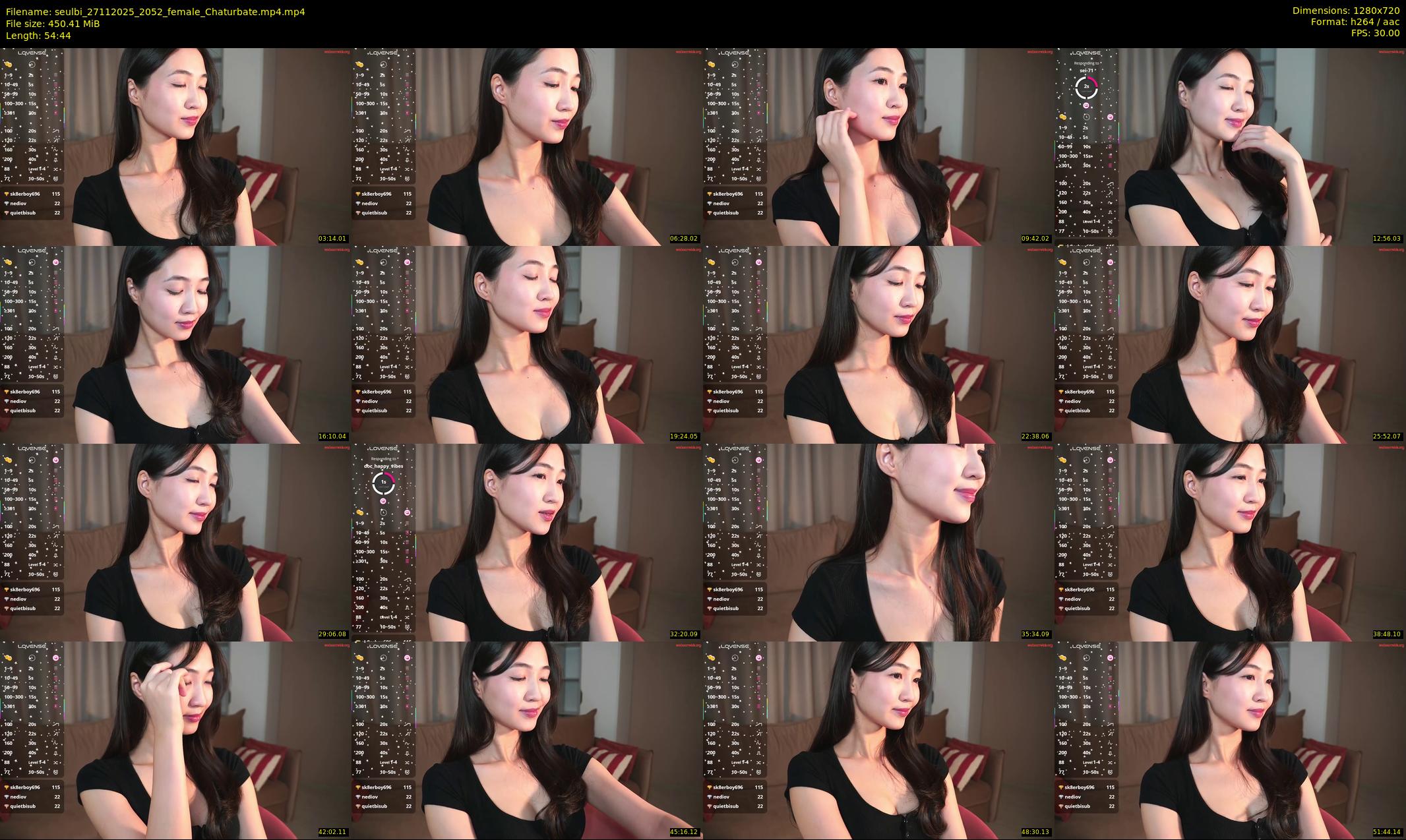 seulbi — 55 minute Chaturbate female cam show recording, 720p, Nov 27, 2025