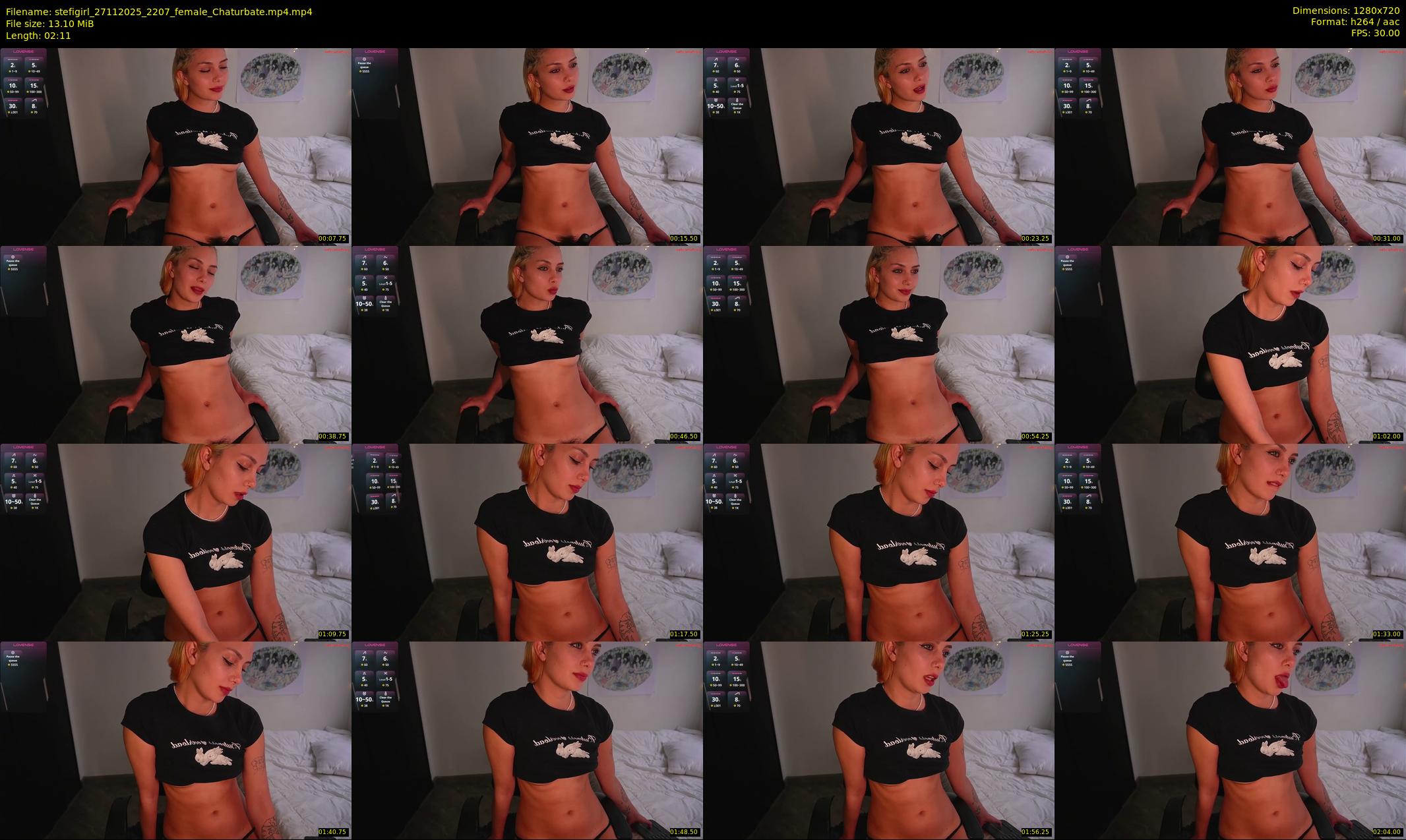 stefigirl — 3 minute Chaturbate female cam show recording, 720p, Nov 27, 2025
