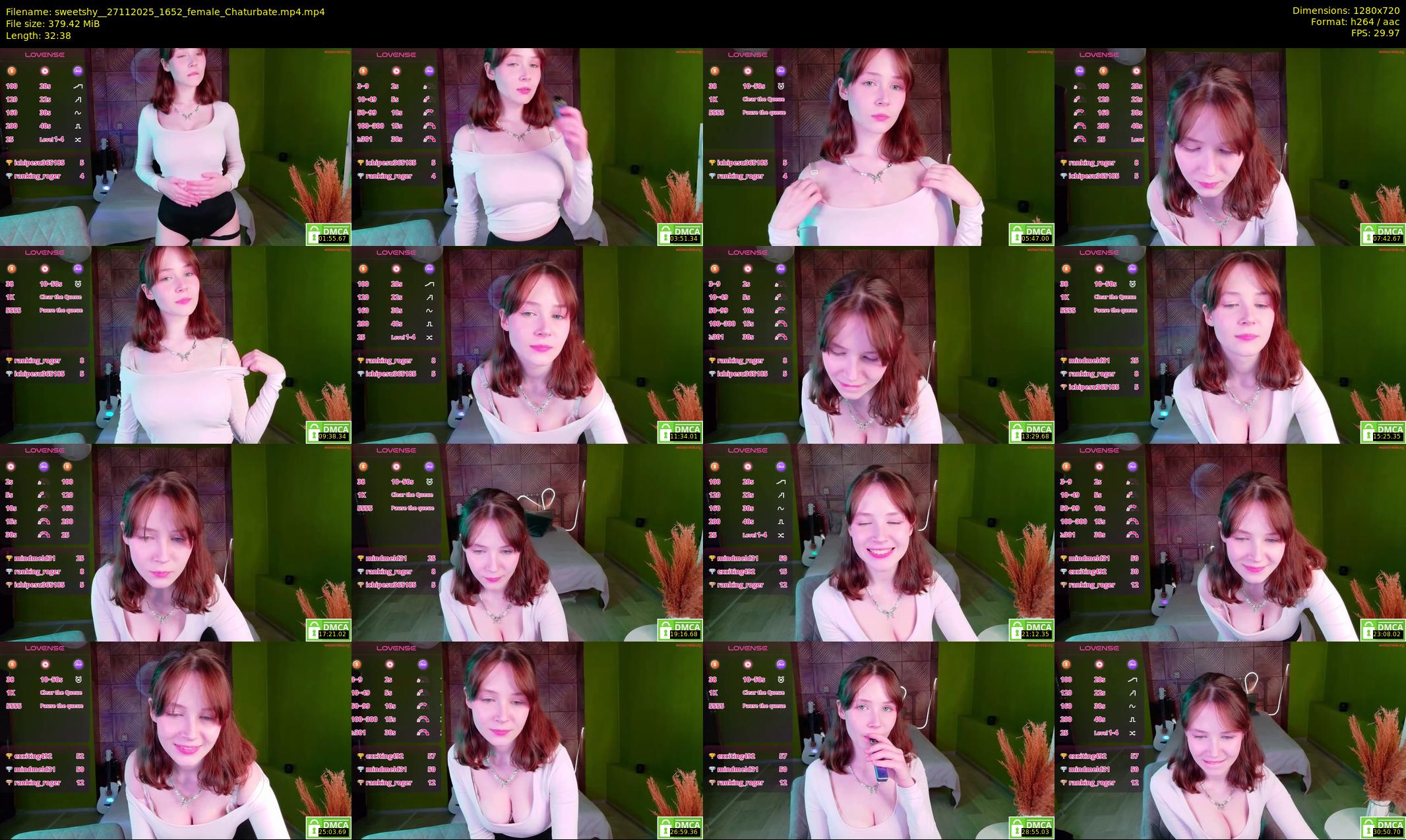 sweetshy_ — 33 minute Chaturbate female cam show recording, 720p, Nov 27, 2025