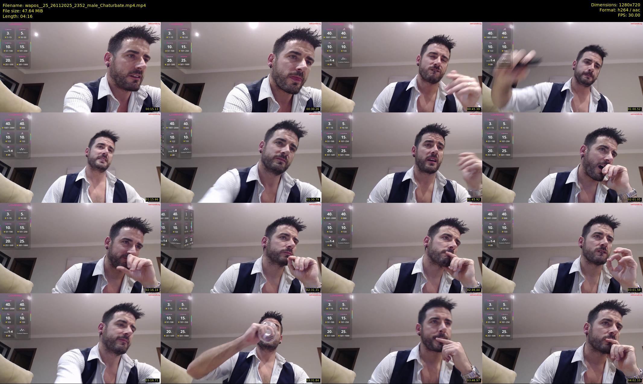 wapos__25 — 5 minute Chaturbate male cam show recording, 720p, Nov 26, 2025