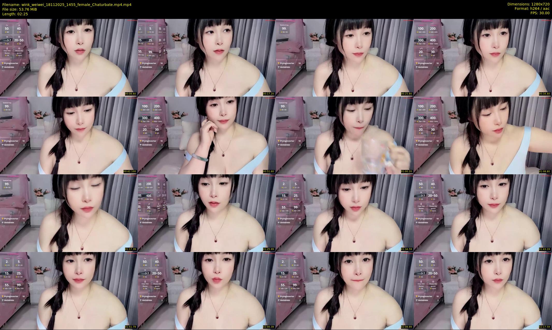 wink_weiwei — 3 minute Chaturbate female cam show recording, 720p, Nov 18, 2025