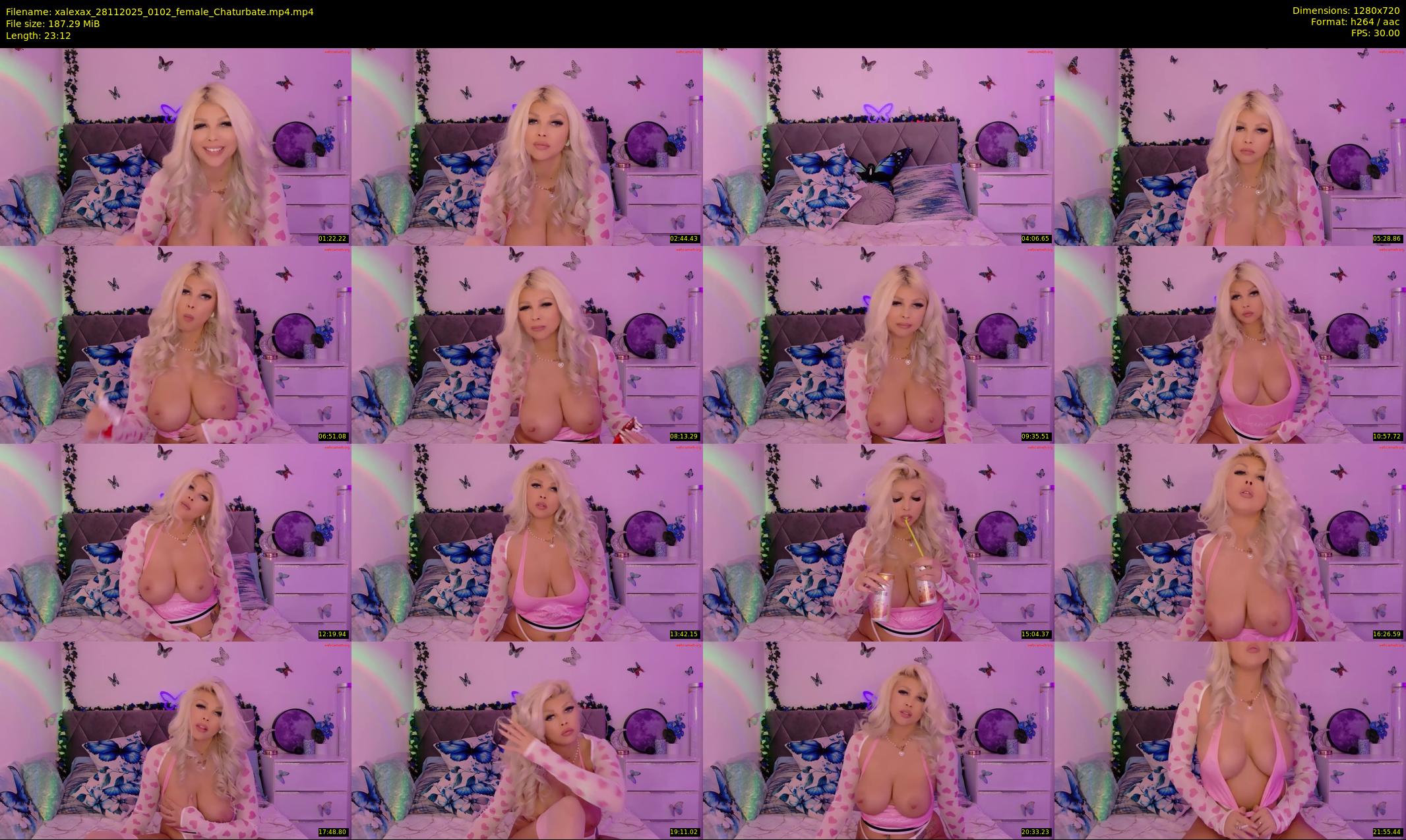 xalexax — 24 minute Chaturbate female cam show recording, 720p, Nov 28, 2025