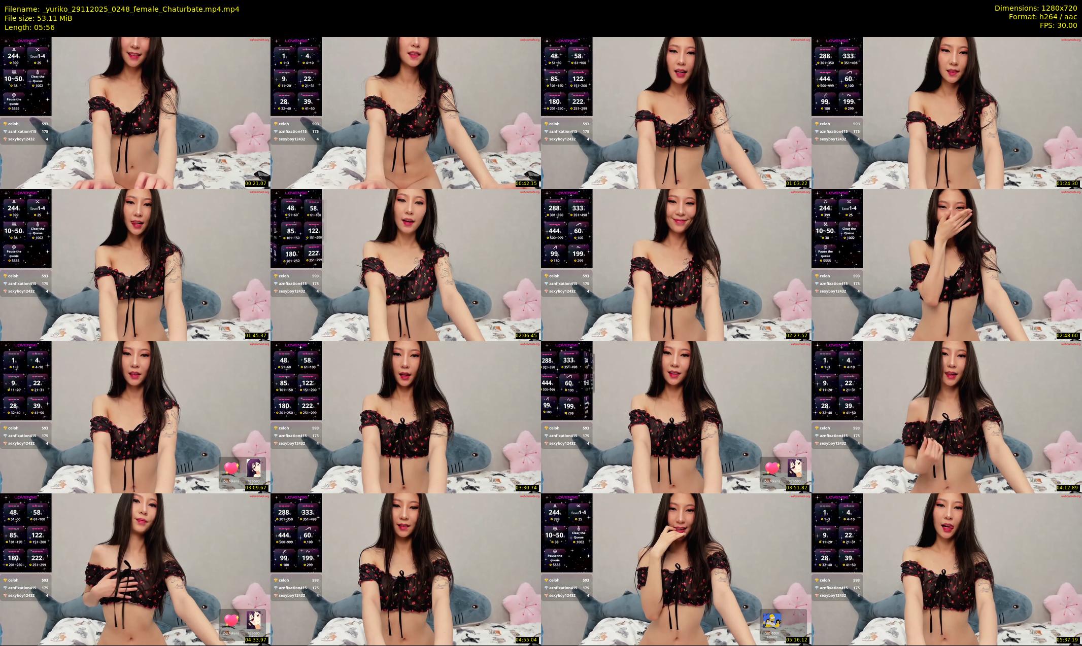 _yuriko — 6 minute Chaturbate female cam show recording, 720p, Nov 29, 2025